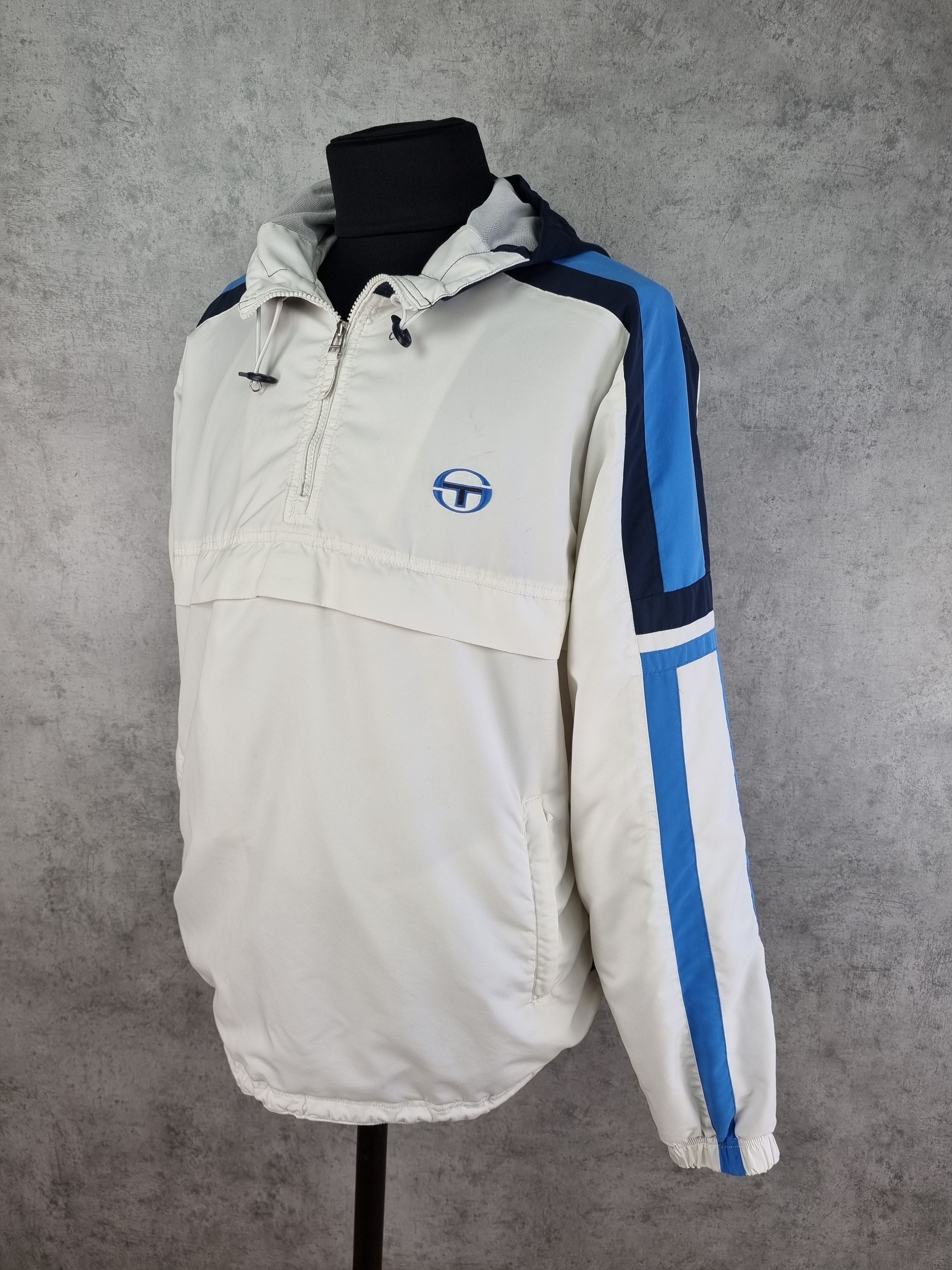 Sergio Tacchini × Vintage Sergio Tacchini Embroidered Logo on Soft-thin Light Anorak Size US XXL / EU 58 / 5 - 5 Thumbnail