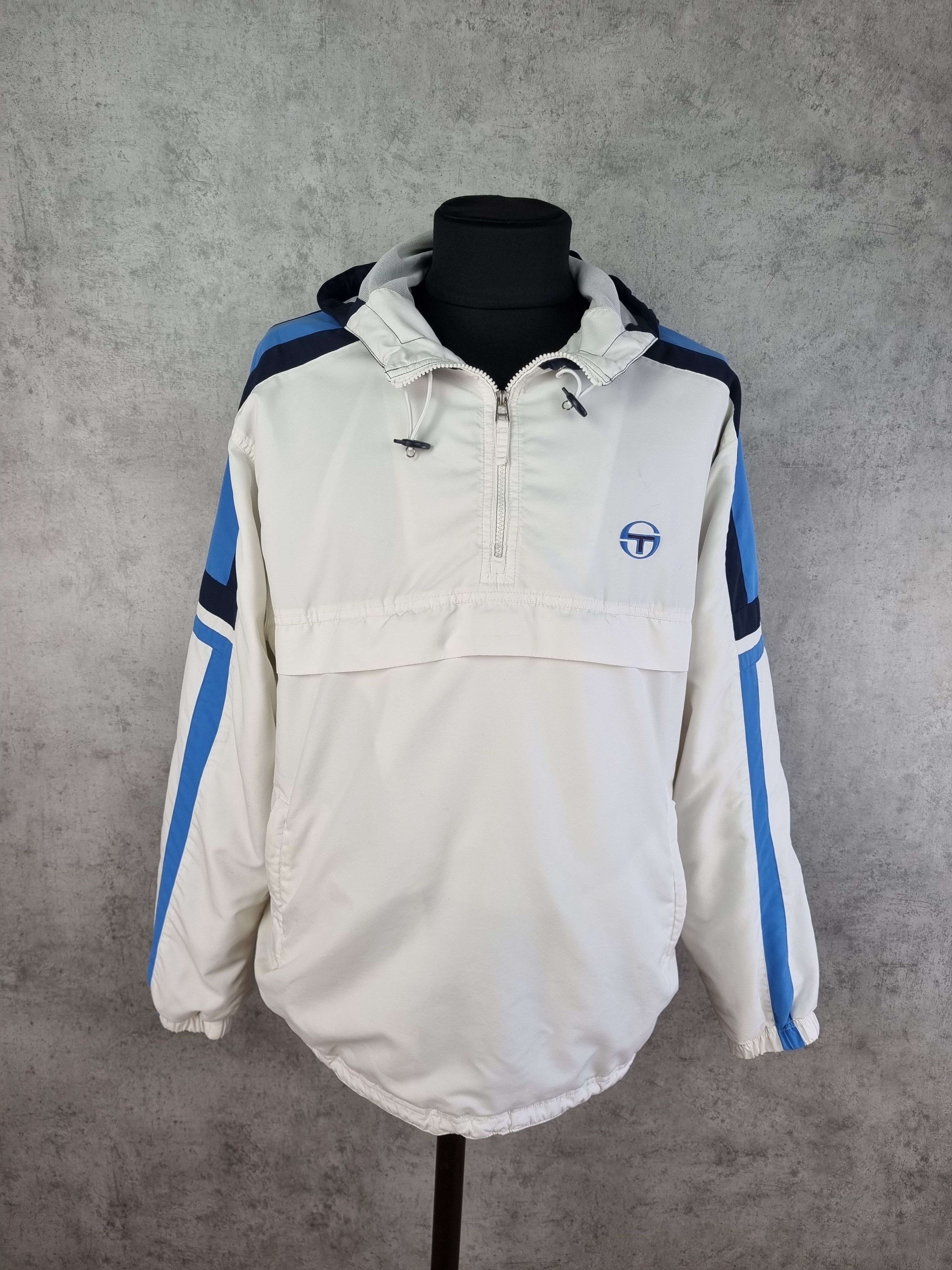 Sergio Tacchini × Vintage Sergio Tacchini Embroidered Logo on Soft-thin Light Anorak Size US XXL / EU 58 / 5 - 4 Thumbnail