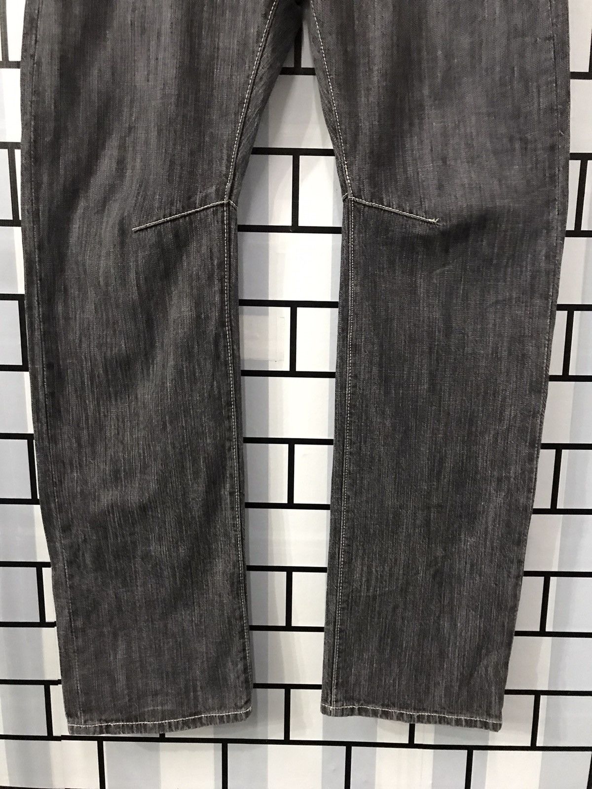 Art Comes First × Japanese Brand Wild Khakis Japan Double Pocket Japan Art Motif Slim Denim Size US 33 - 6 Thumbnail