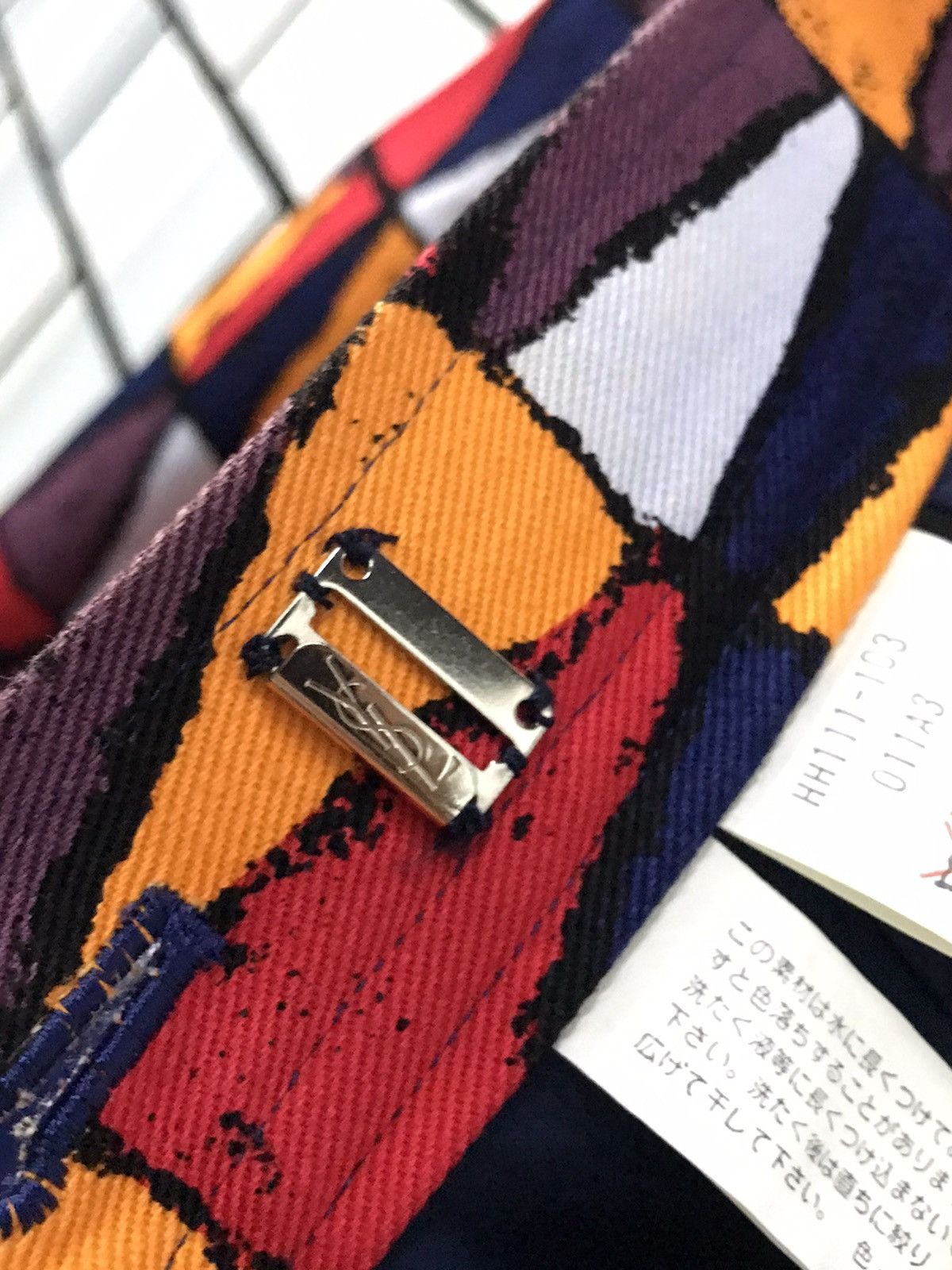 Hedi Slimane × Yves Saint Laurent Yves Saint Laurent Tribal Colourful High Waist Women Pants Size 26" / US 2 / IT 38 - 15 Thumbnail