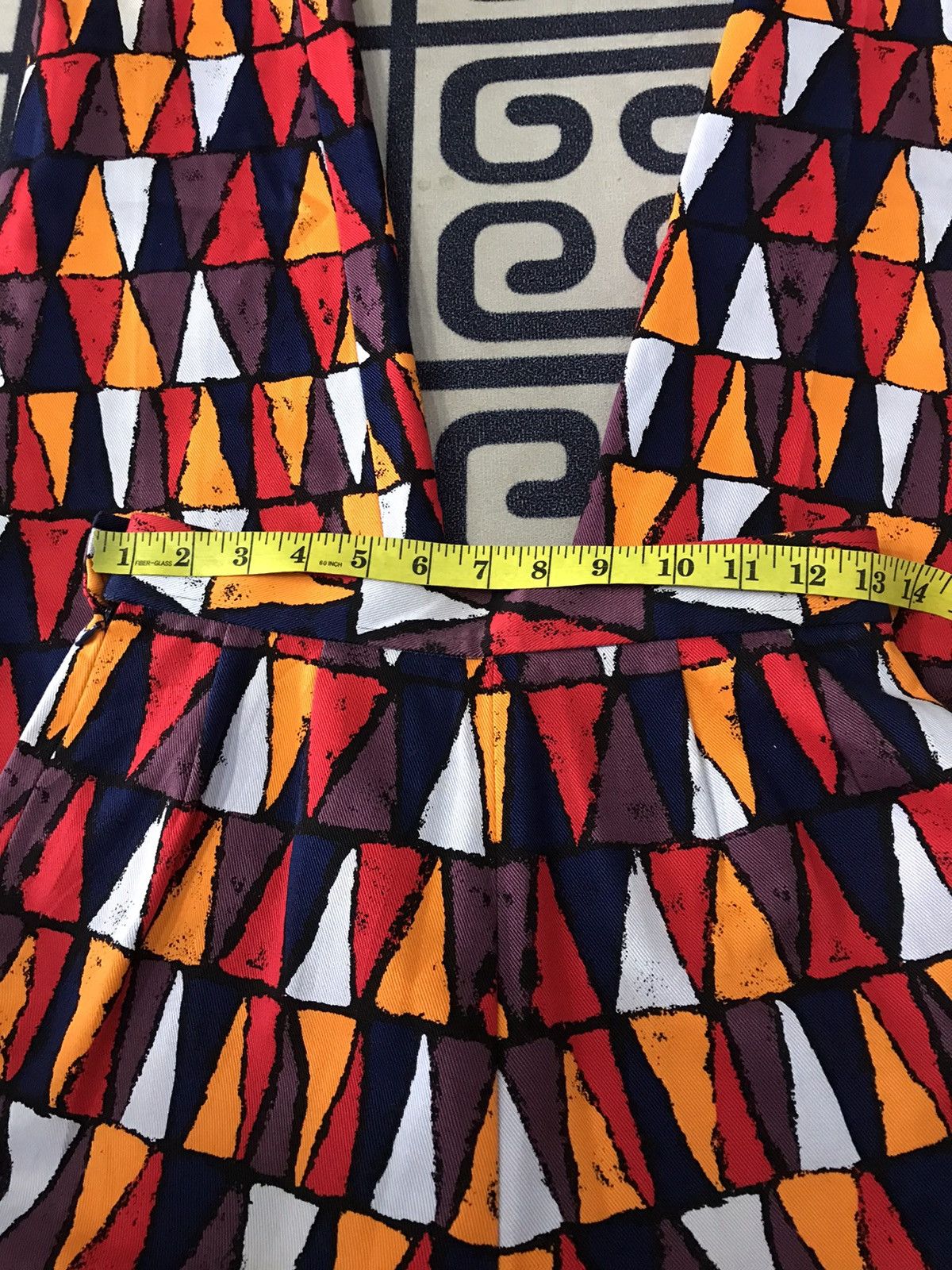 Hedi Slimane × Yves Saint Laurent Yves Saint Laurent Tribal Colourful High Waist Women Pants Size 26" / US 2 / IT 38 - 16 Thumbnail