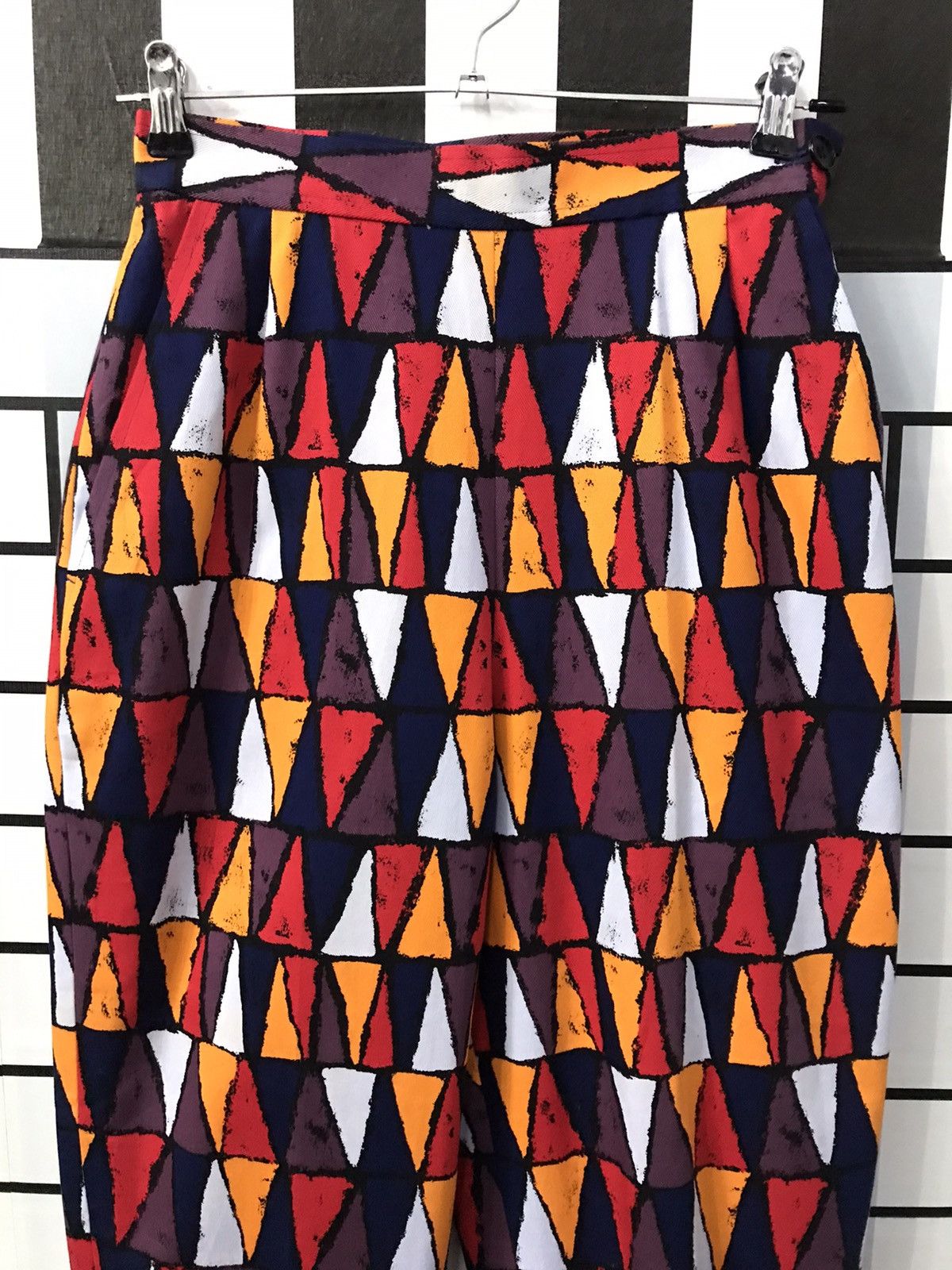 Hedi Slimane × Yves Saint Laurent Yves Saint Laurent Tribal Colourful High Waist Women Pants Size 26" / US 2 / IT 38 - 3 Thumbnail