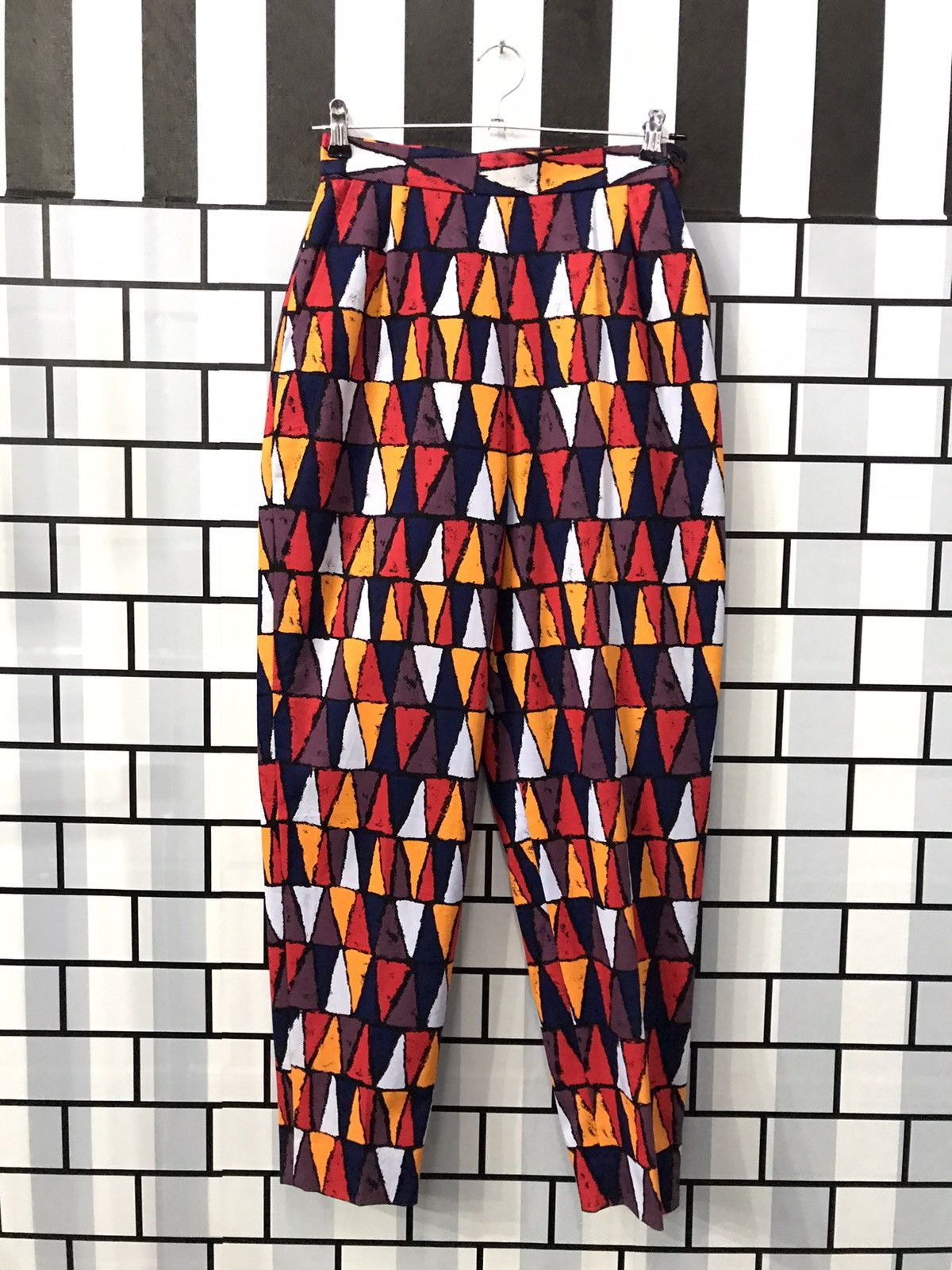 Hedi Slimane × Yves Saint Laurent Yves Saint Laurent Tribal Colourful High Waist Women Pants Size 26" / US 2 / IT 38 - 1 Thumbnail