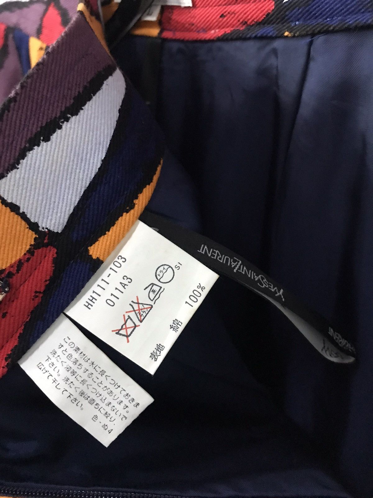 Hedi Slimane × Yves Saint Laurent Yves Saint Laurent Tribal Colourful High Waist Women Pants Size 26" / US 2 / IT 38 - 14 Thumbnail