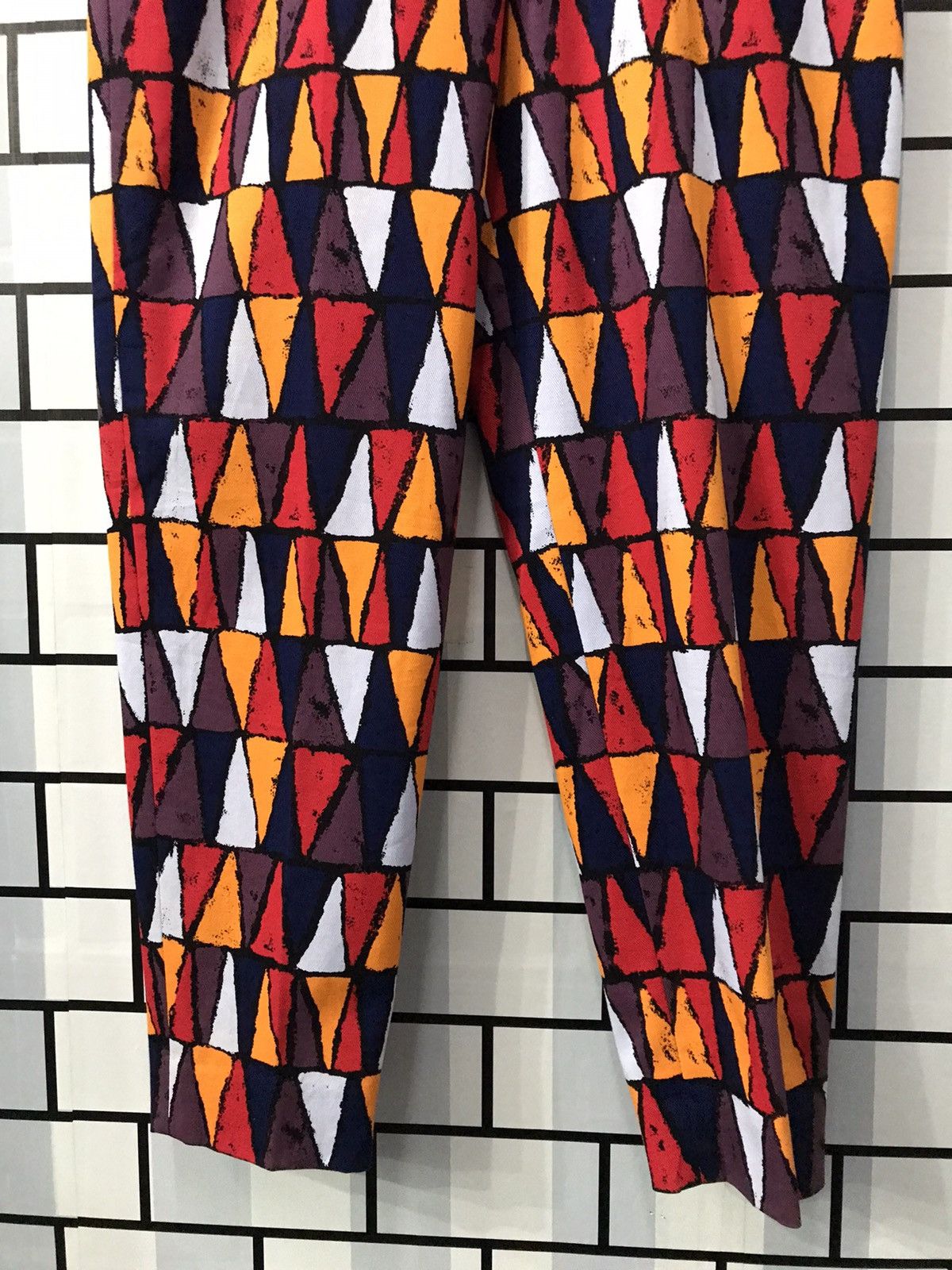 Hedi Slimane × Yves Saint Laurent Yves Saint Laurent Tribal Colourful High Waist Women Pants Size 26" / US 2 / IT 38 - 4 Thumbnail