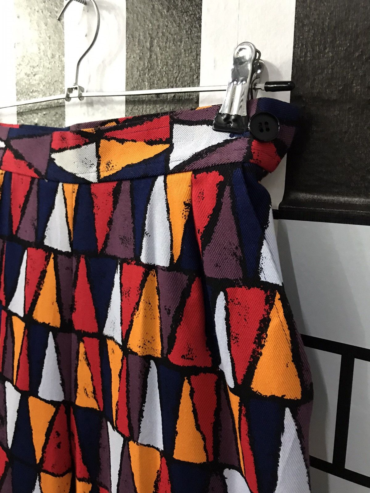 Hedi Slimane × Yves Saint Laurent Yves Saint Laurent Tribal Colourful High Waist Women Pants Size 26" / US 2 / IT 38 - 6 Thumbnail