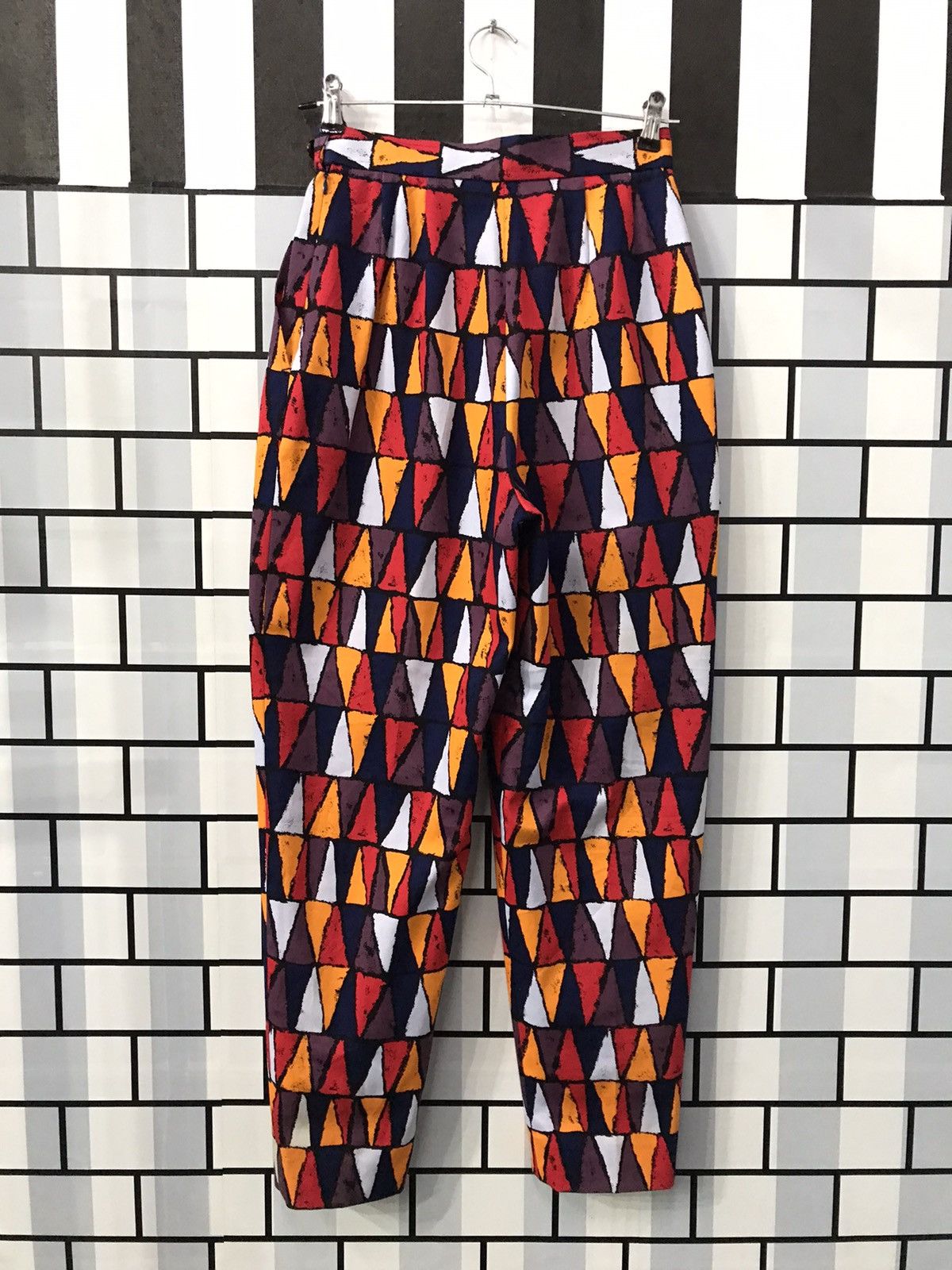 Hedi Slimane × Yves Saint Laurent Yves Saint Laurent Tribal Colourful High Waist Women Pants Size 26" / US 2 / IT 38 - 7 Thumbnail