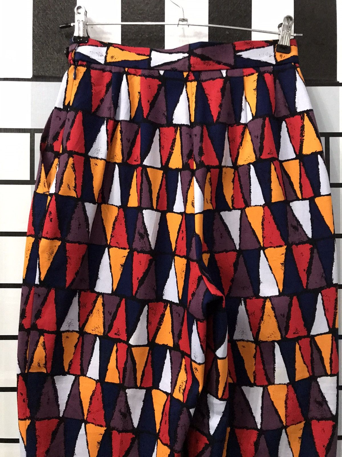 Hedi Slimane × Yves Saint Laurent Yves Saint Laurent Tribal Colourful High Waist Women Pants Size 26" / US 2 / IT 38 - 8 Thumbnail