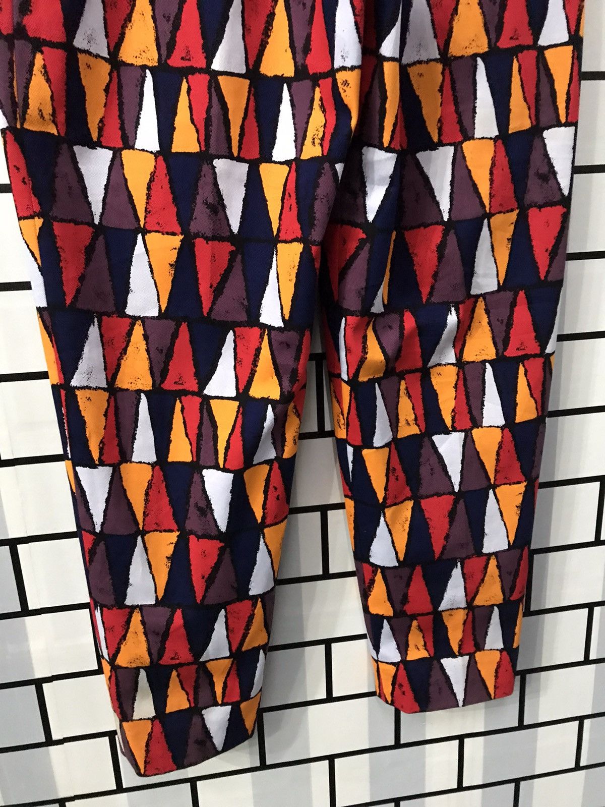 Hedi Slimane × Yves Saint Laurent Yves Saint Laurent Tribal Colourful High Waist Women Pants Size 26" / US 2 / IT 38 - 9 Thumbnail
