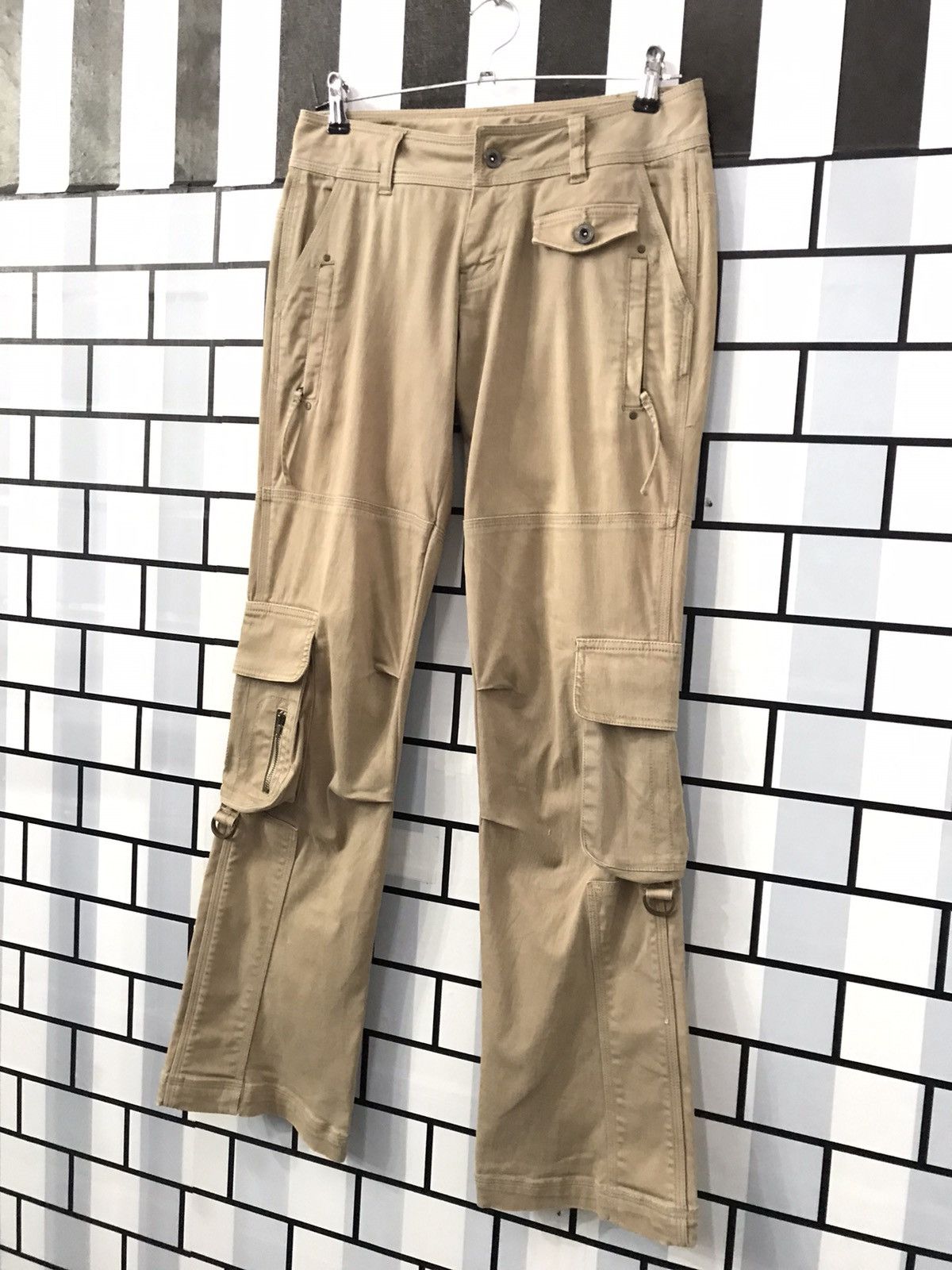 Japanese Brand Japanese Brand Luiez Cargo Multi pocket Flare Pants Size US 28 / EU 44 - 3 Thumbnail
