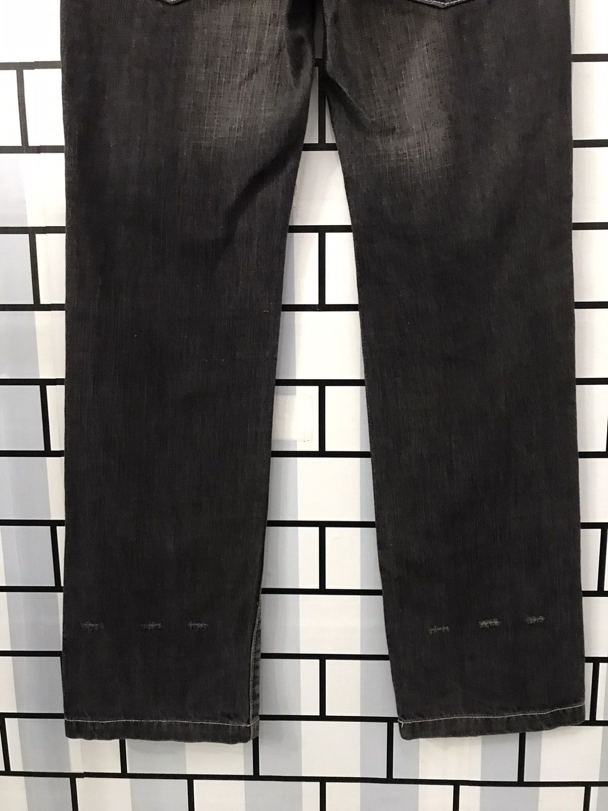 Designer × Japanese Brand Jade Japan Distressed Sashiko Boro Slim Fit Denim Size US 30 / EU 46 - 10 Thumbnail