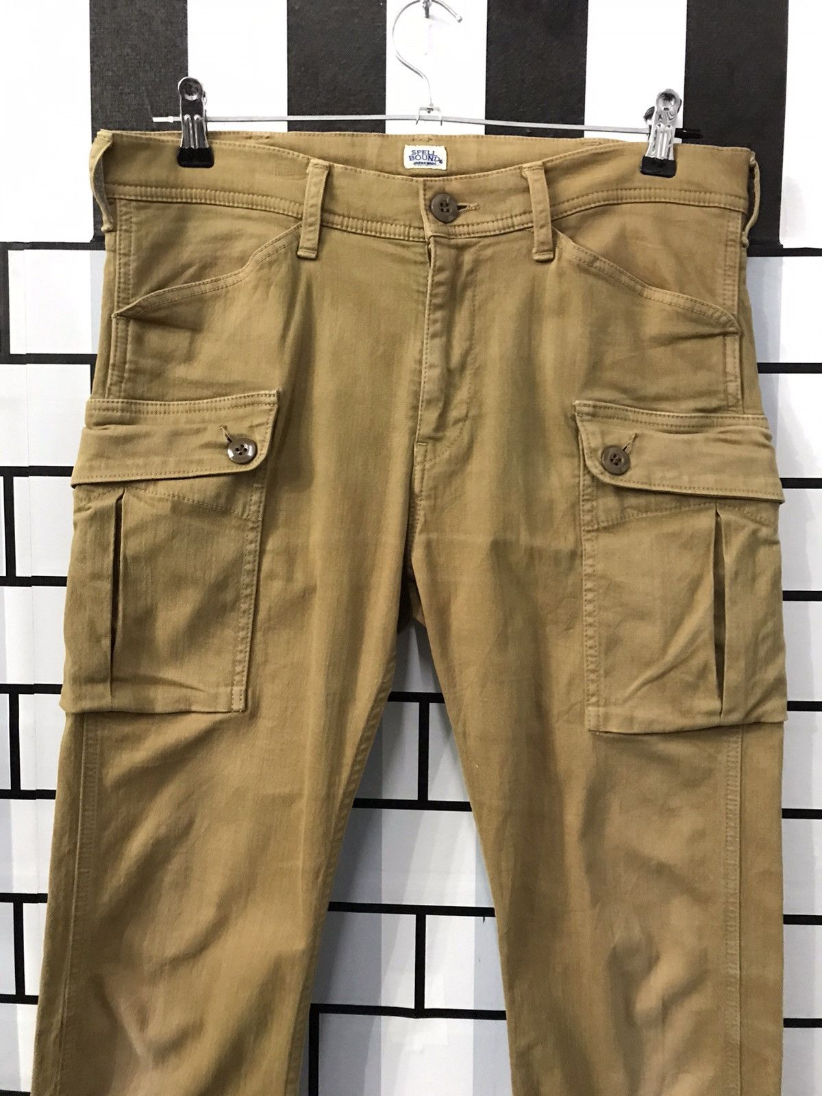 Japanese Brand × Spellbound SPELLBOUND JAPAN CARGO BUSH TACTICAL SKINNY STRETCH PANTS Size US 32 / EU 48 - 4 Thumbnail
