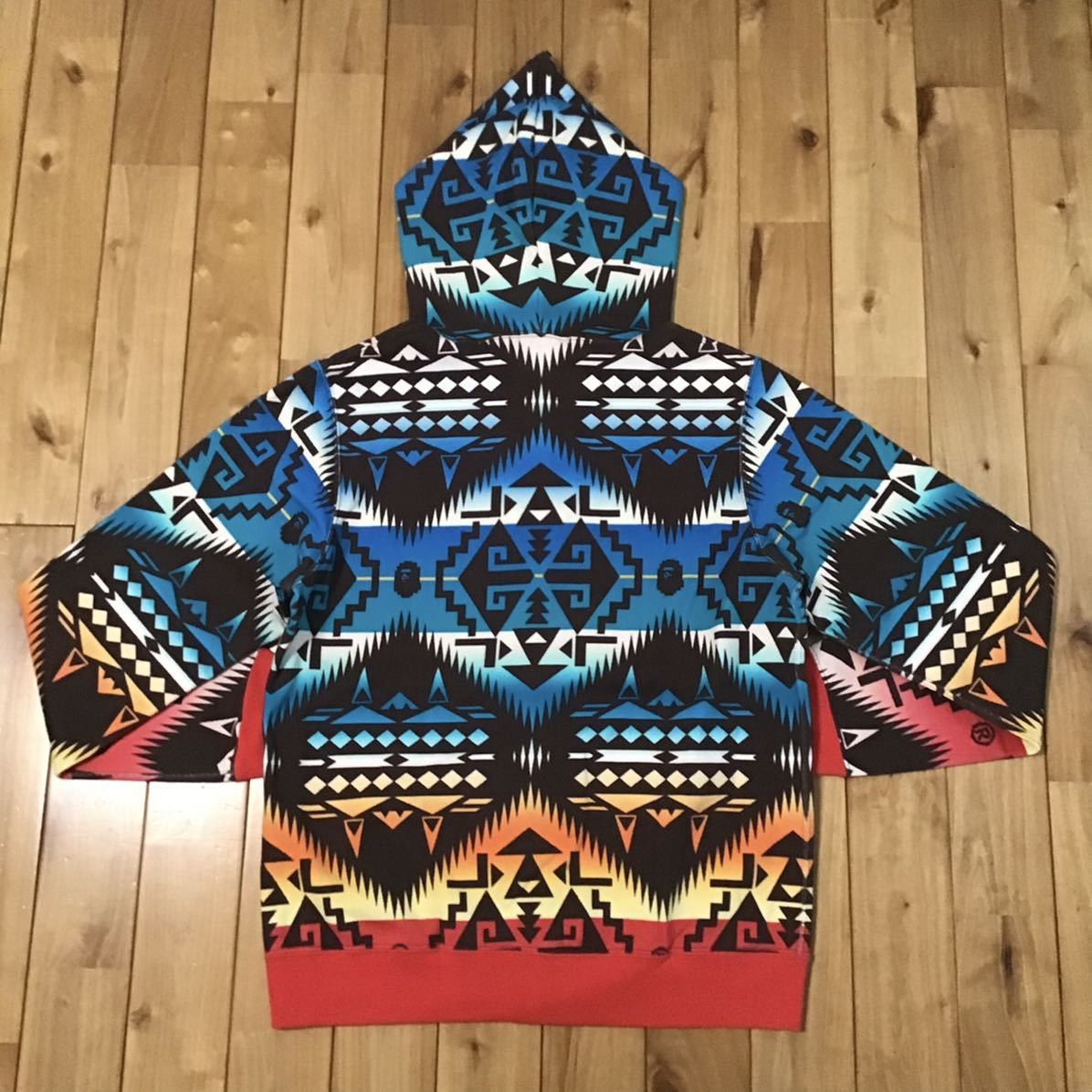 Bape 🔥Aoyama Limited🔥 Native pattern full zip hoodie BAPE ape Size US M / EU 48-50 / 2 - 2 Thumbnail