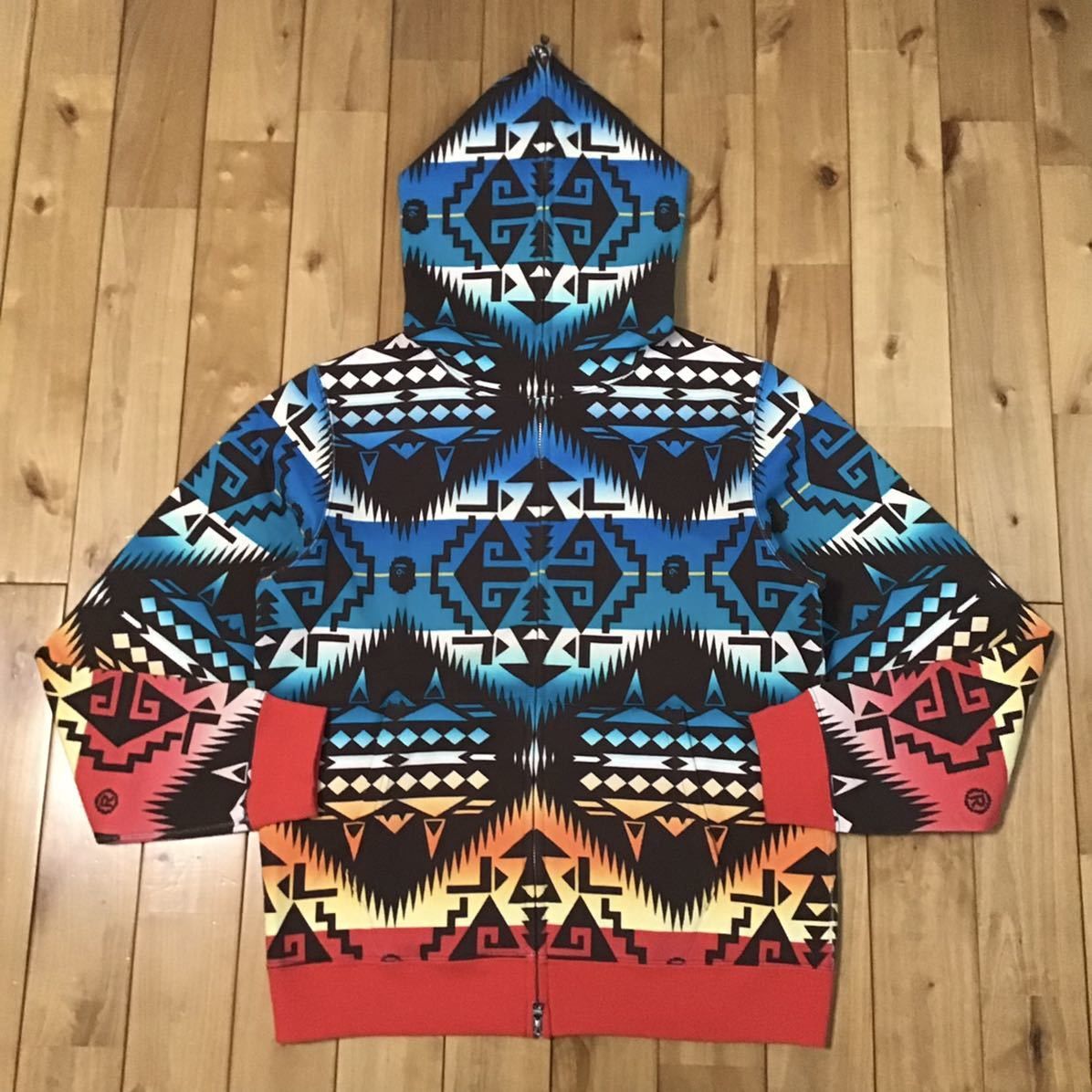 Bape 🔥Aoyama Limited🔥 Native pattern full zip hoodie BAPE ape Size US M / EU 48-50 / 2 - 1 Thumbnail