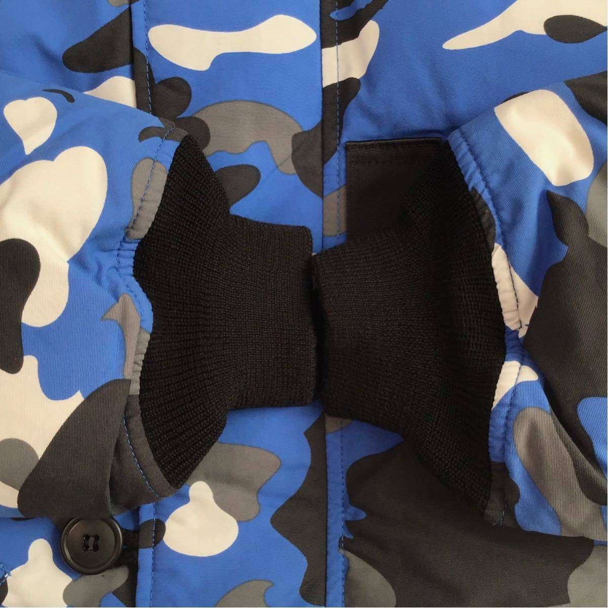 Bape BAPE Blue camo hoodie fur down jacket a bathing ape Size US L / EU 52-54 / 3 - 6 Thumbnail