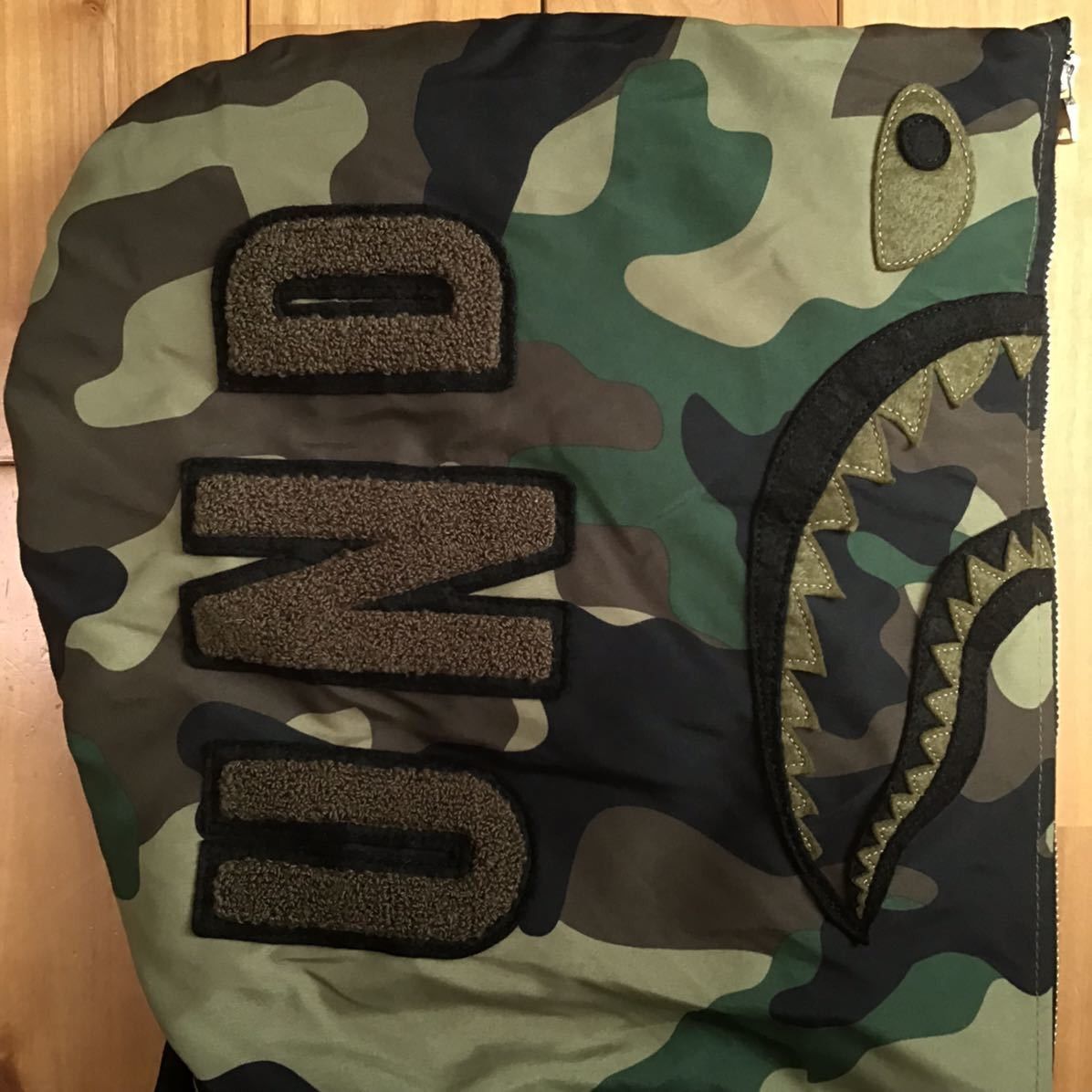Bape × Undefeated Undefeated × BAPE camo Shark full zip hoodie down jacket Size US M / EU 48-50 / 2 - 4 Thumbnail