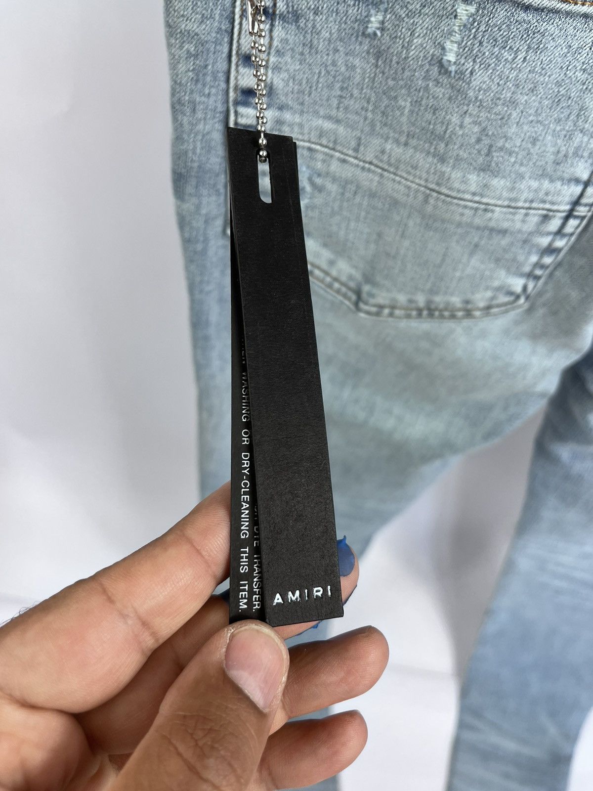Amiri MX1 IRIDESCENT DISTRESSED JEANS Size US 32 / EU 48 - 10 Thumbnail
