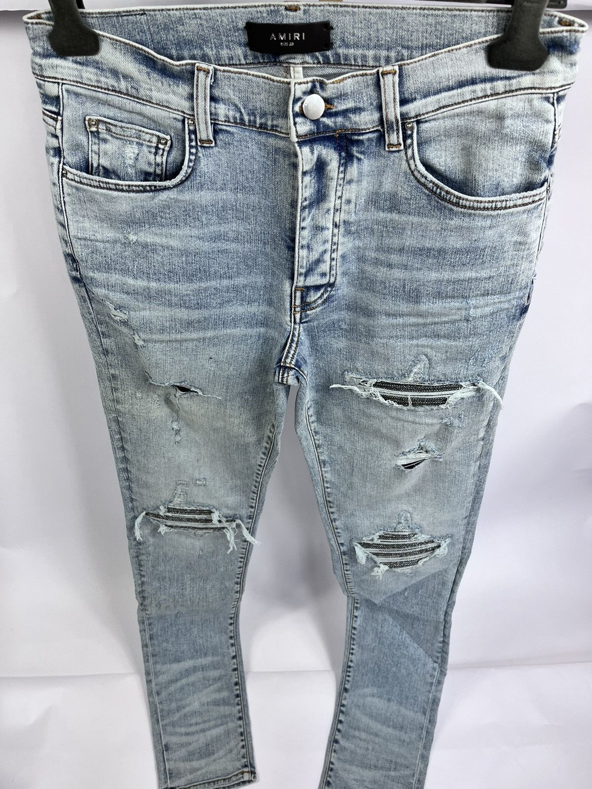 Amiri MX1 IRIDESCENT DISTRESSED JEANS Size US 32 / EU 48 - 4 Thumbnail