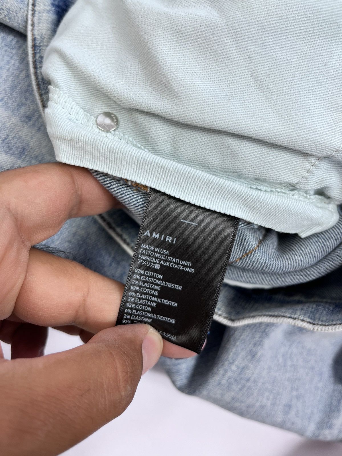 Amiri MX1 IRIDESCENT DISTRESSED JEANS Size US 32 / EU 48 - 14 Thumbnail