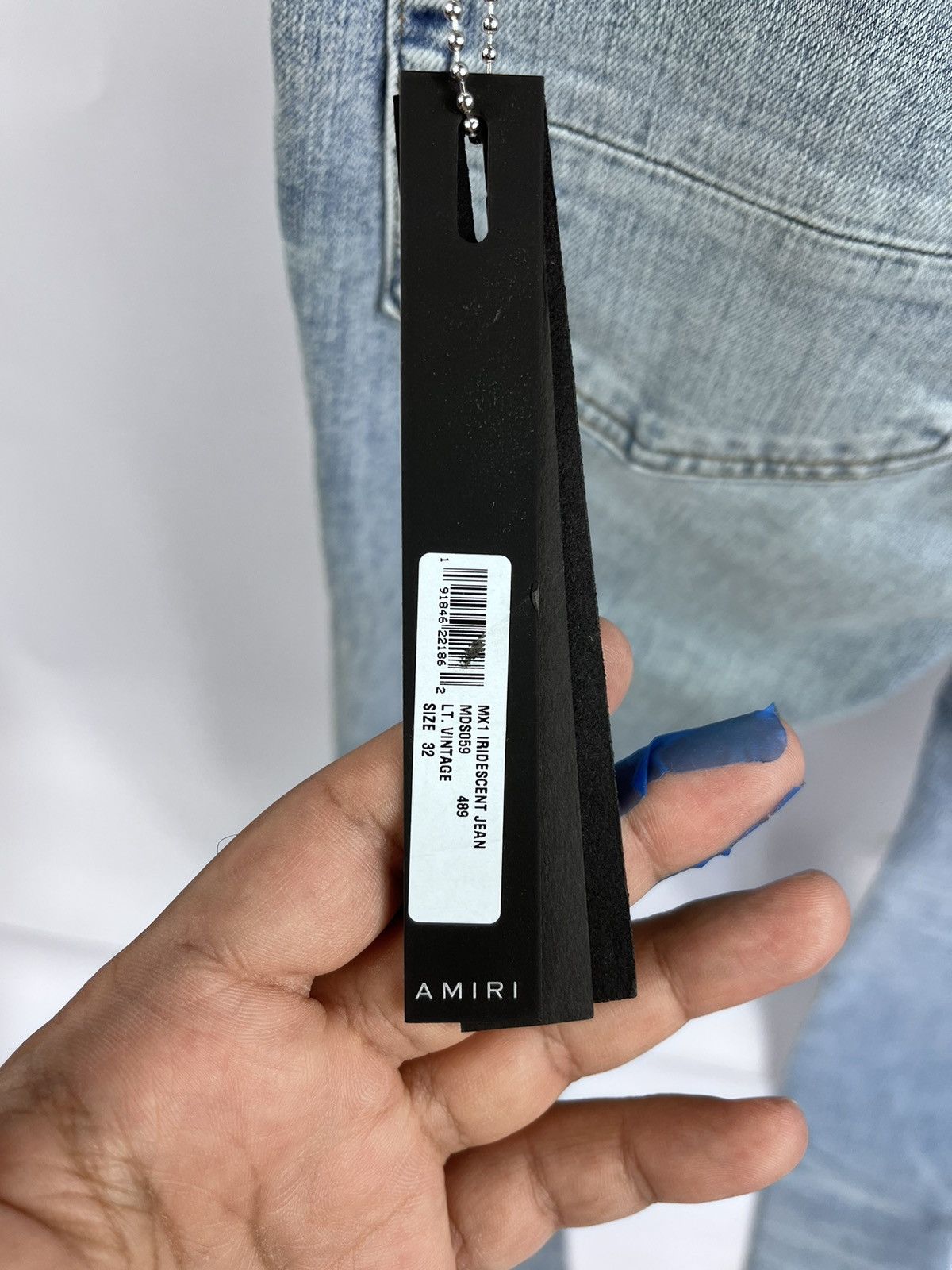 Amiri MX1 IRIDESCENT DISTRESSED JEANS Size US 32 / EU 48 - 9 Thumbnail