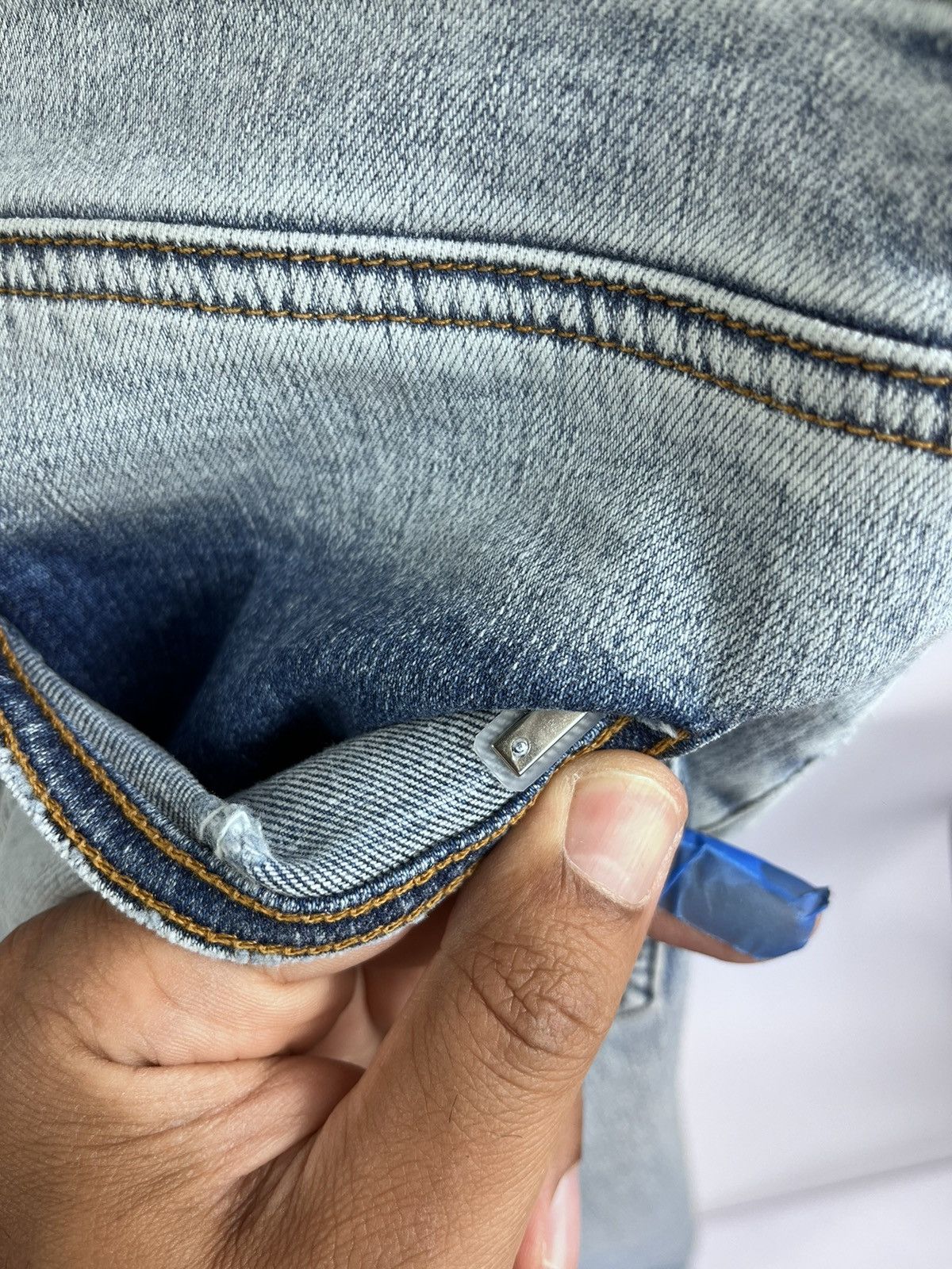 Amiri MX1 IRIDESCENT DISTRESSED JEANS Size US 32 / EU 48 - 12 Thumbnail
