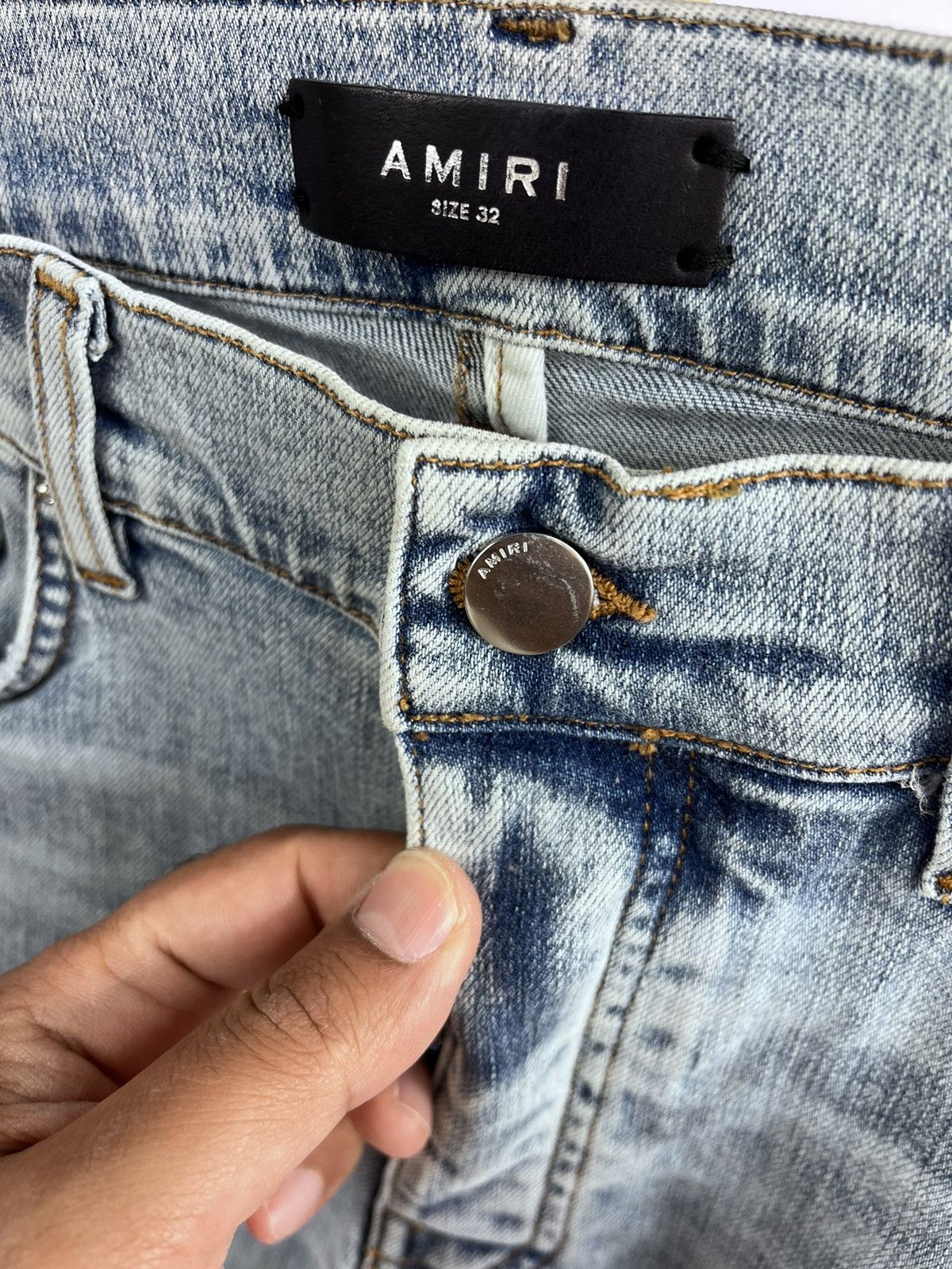 Amiri MX1 IRIDESCENT DISTRESSED JEANS Size US 32 / EU 48 - 7 Thumbnail