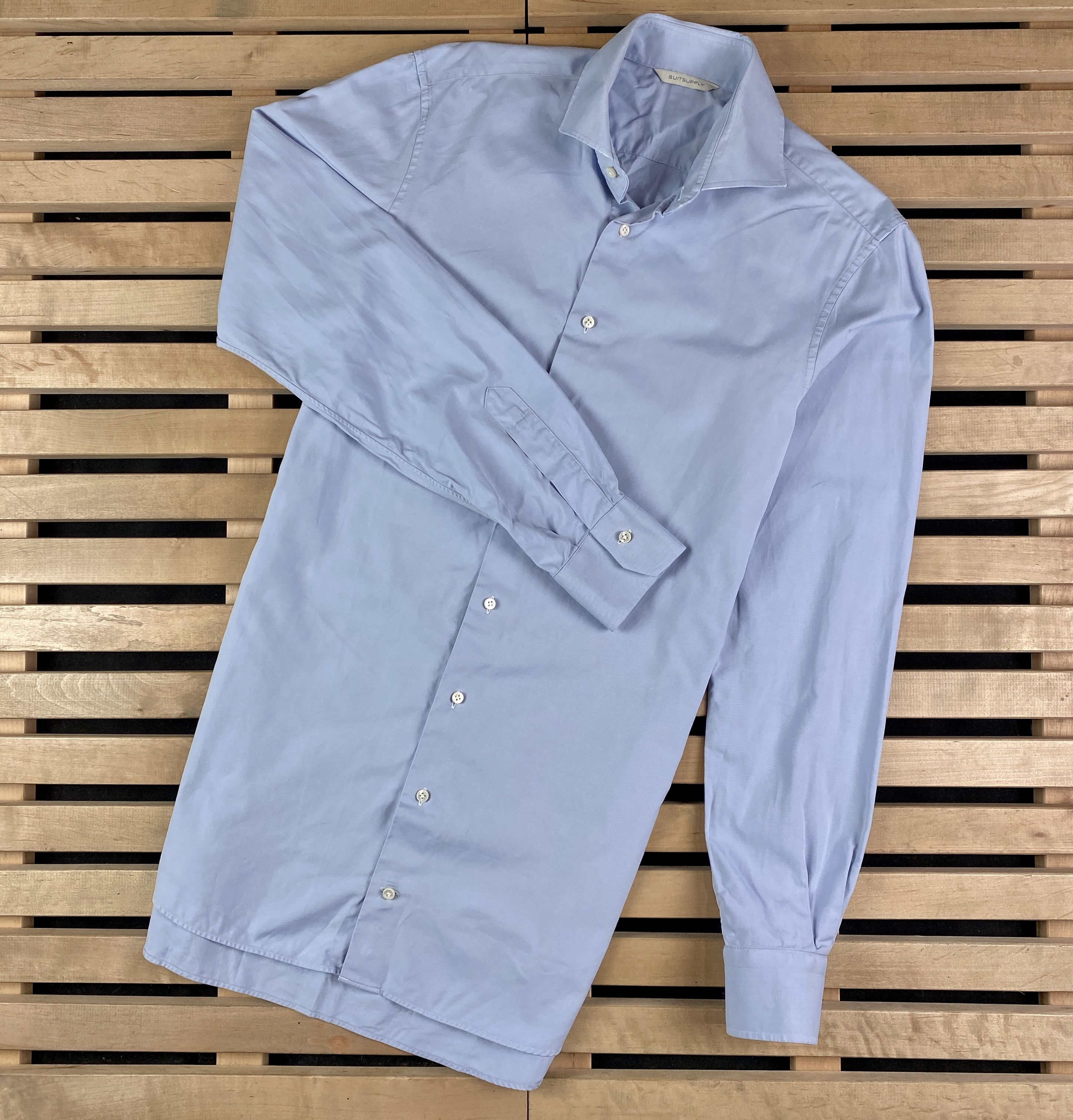 Suitsupply Mens Shirt Long Sleeve Suitsupply Size 39/15.5 Size US XL / EU 56 / 4 - 1 Thumbnail