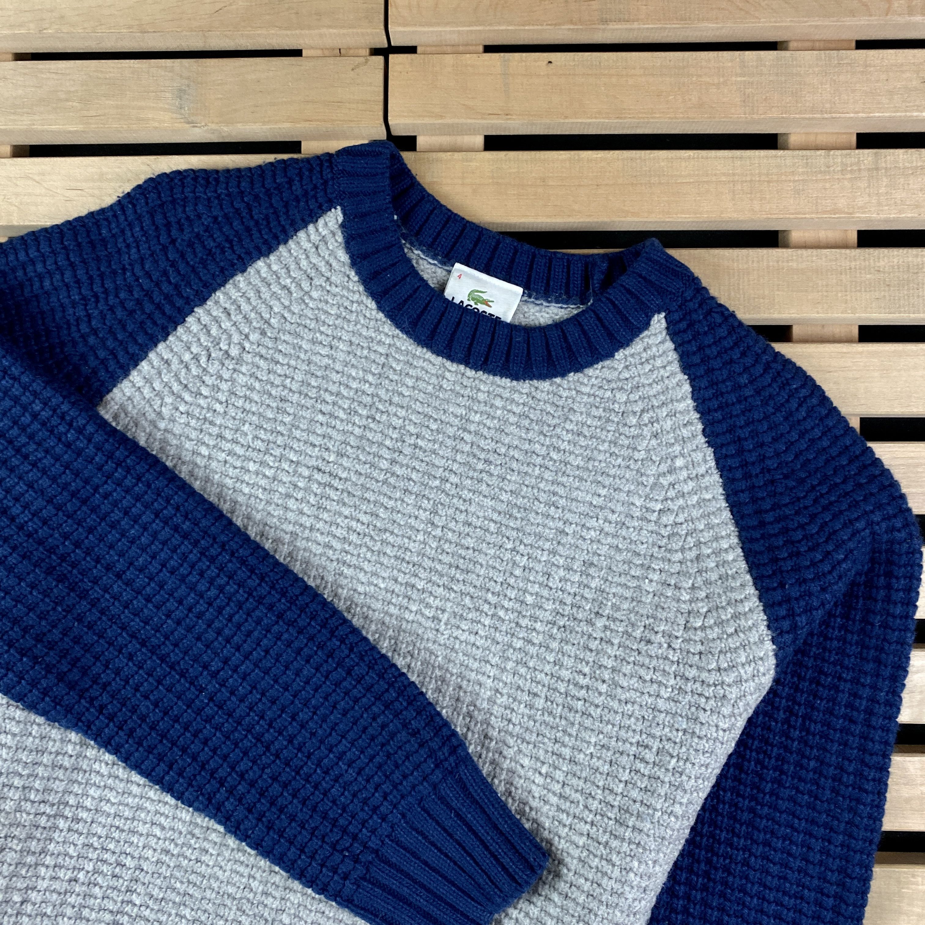 Lacoste × Vintage Mens Sweater Lacoste Vintage Size 4/M Size US M / EU 48-50 / 2 - 2 Thumbnail
