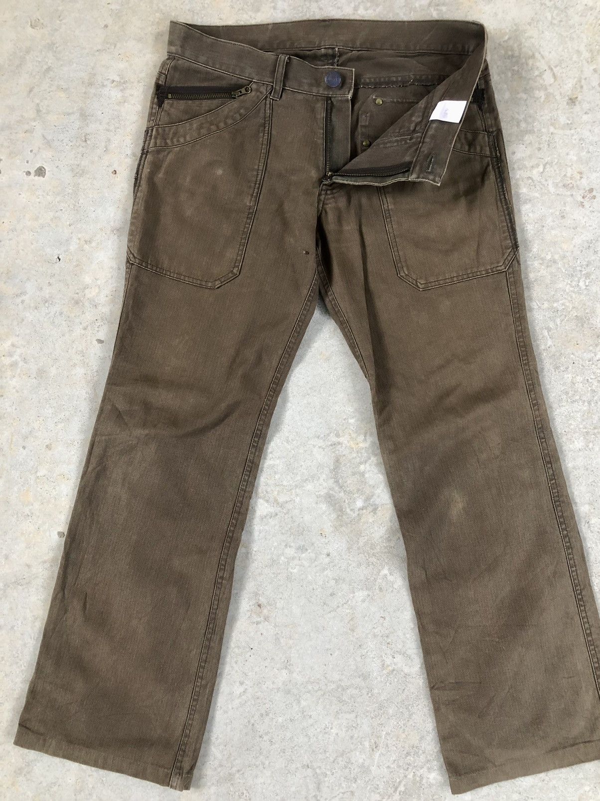 If Six Was Nine 291295 homme Flared Pants Distressed Jeans Size US 34 / EU 50 - 3 Thumbnail