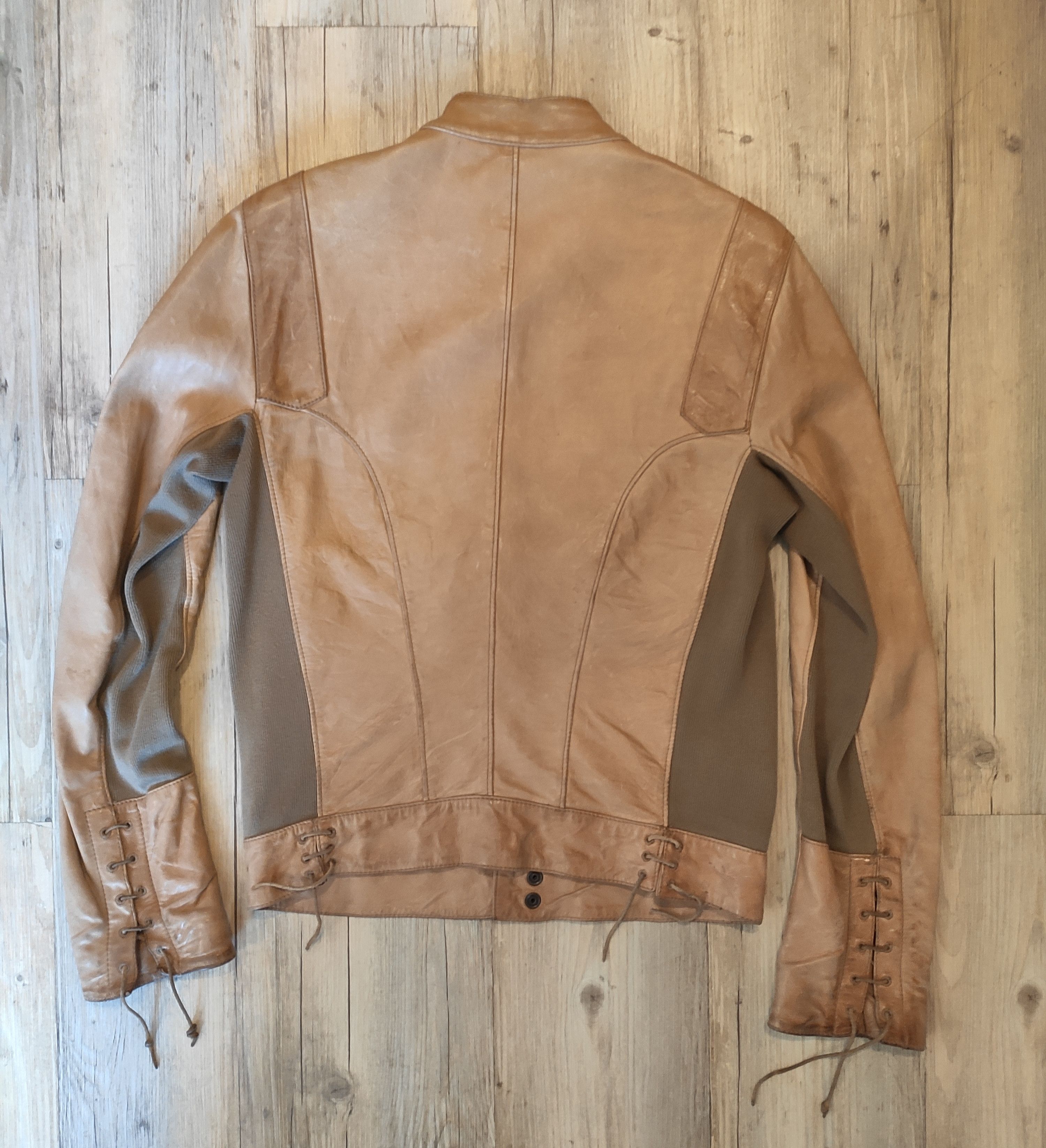 Other GRAIL! Mixed leather cafe racer.Like Dries van Noten Size US M / EU 48-50 / 2 - 3 Thumbnail