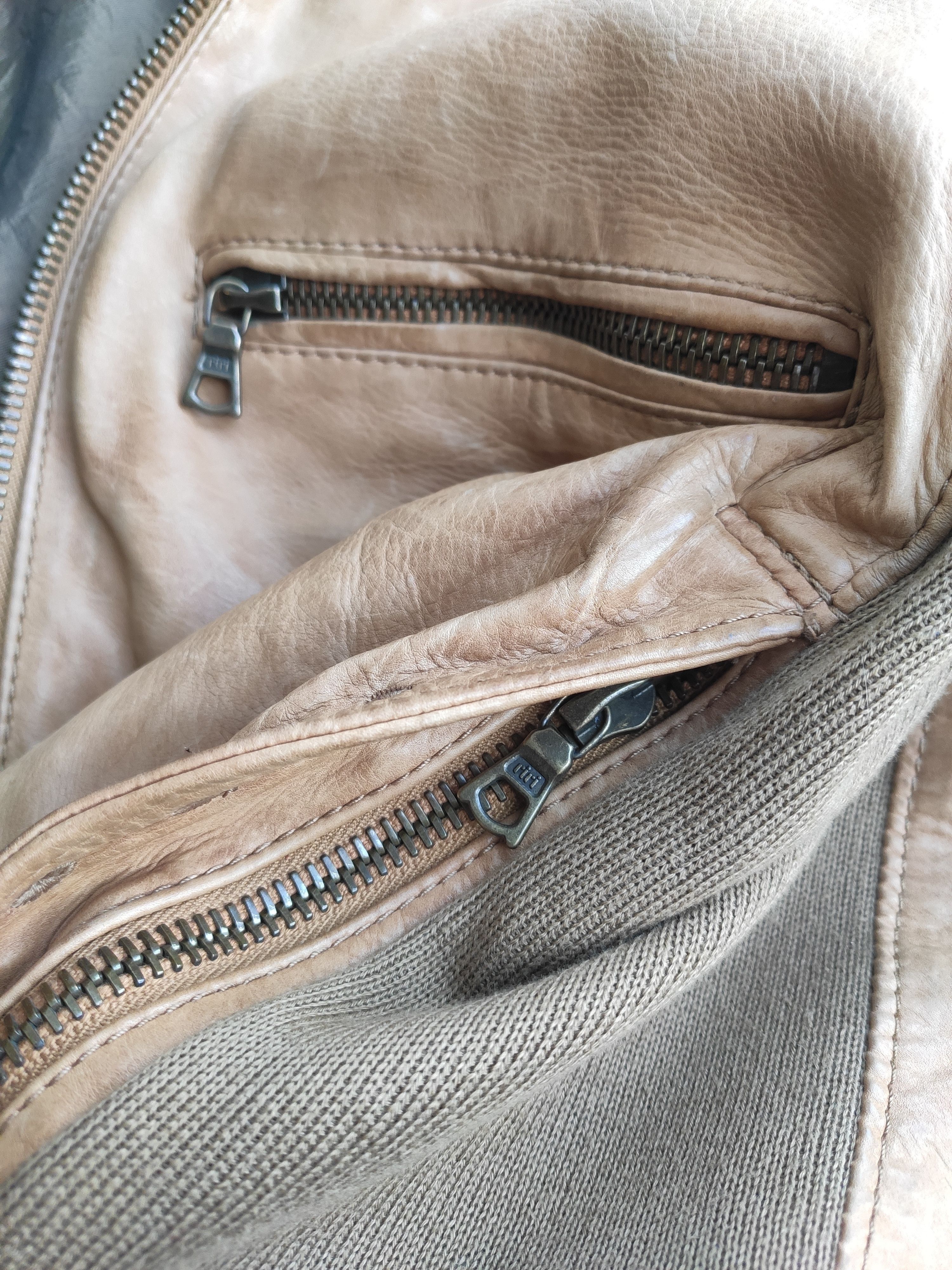 Other GRAIL! Mixed leather cafe racer.Like Dries van Noten Size US M / EU 48-50 / 2 - 6 Thumbnail
