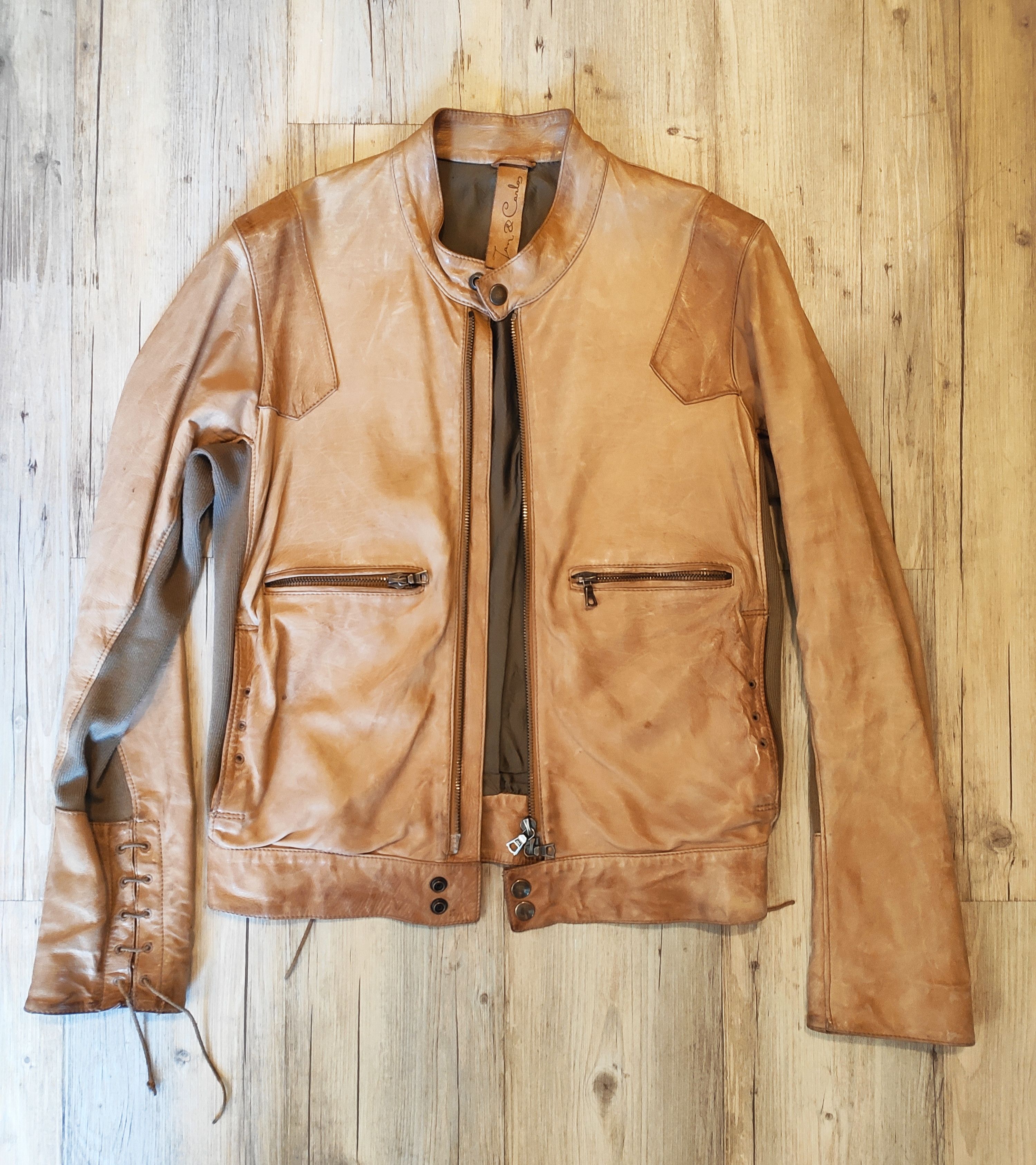 Other GRAIL! Mixed leather cafe racer.Like Dries van Noten Size US M / EU 48-50 / 2 - 1 Thumbnail