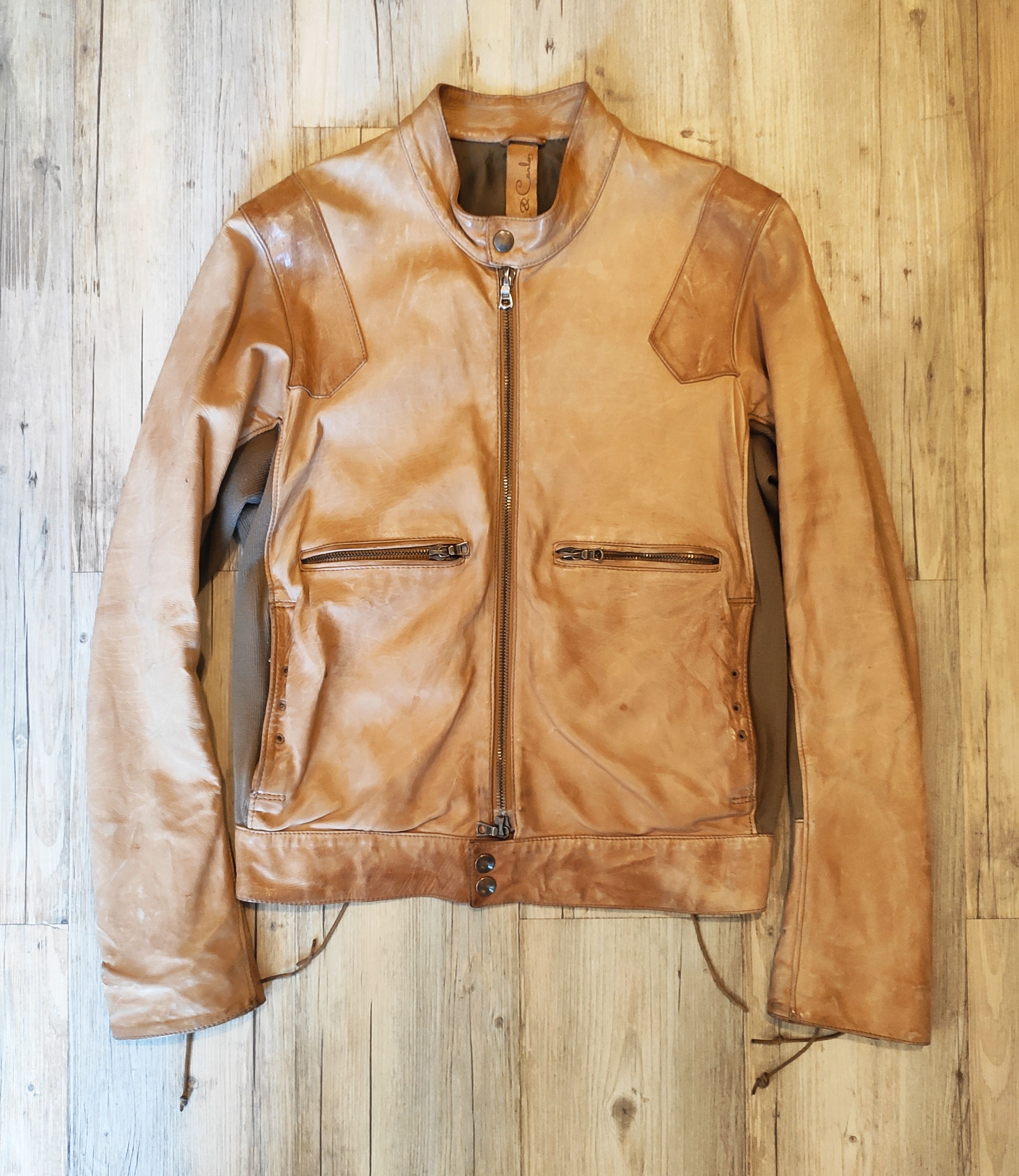 Other GRAIL! Mixed leather cafe racer.Like Dries van Noten Size US M / EU 48-50 / 2 - 2 Thumbnail