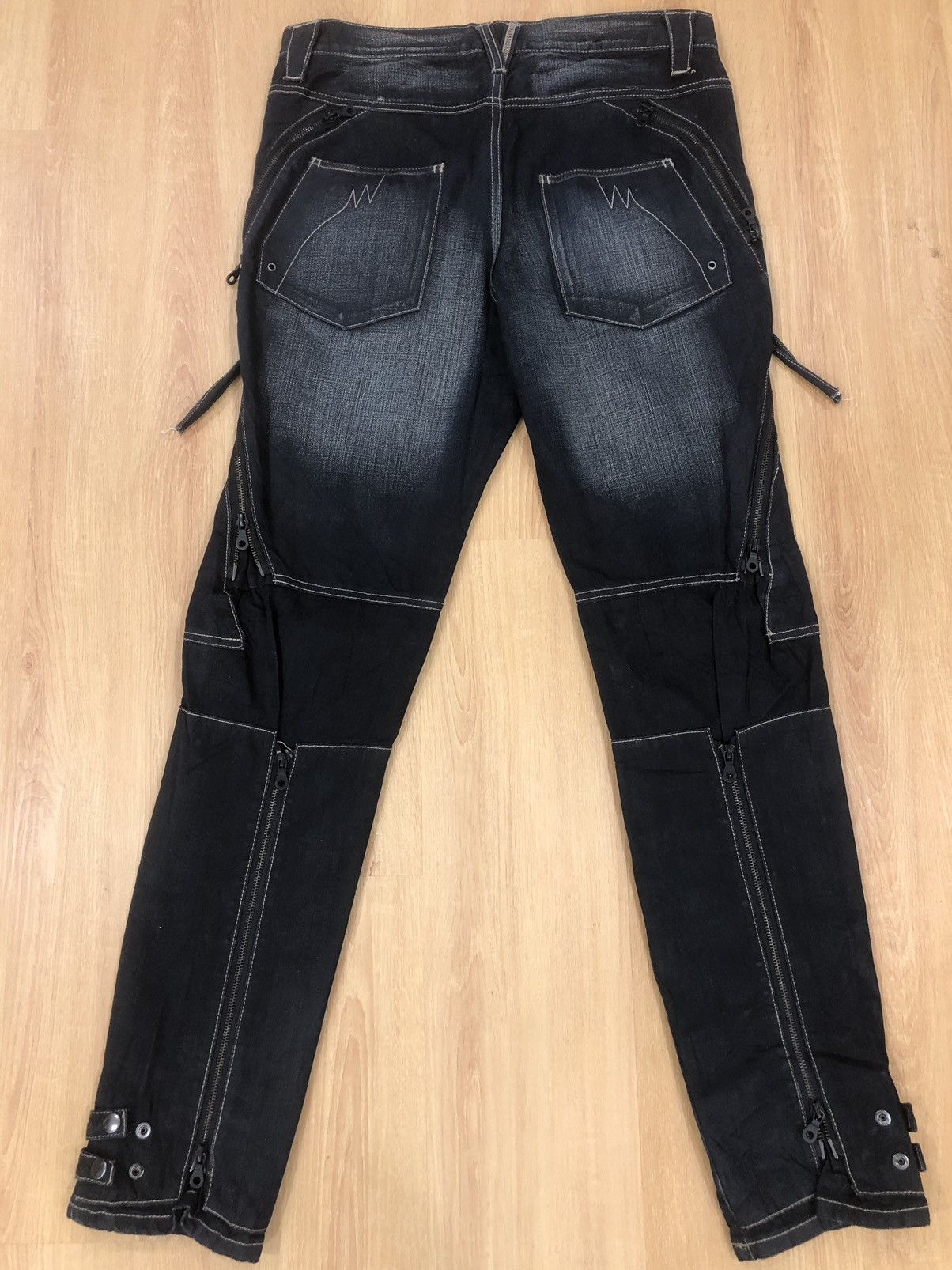 PPFM Japanese PPFM Distressed Denim Punk style Size US 34 / EU 50 - 2 Thumbnail