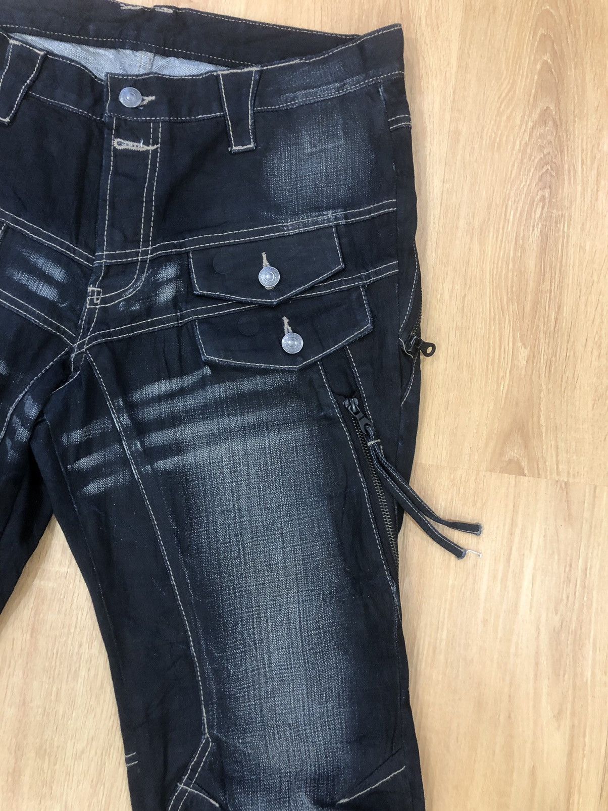 PPFM Japanese PPFM Distressed Denim Punk style Size US 34 / EU 50 - 5 Thumbnail