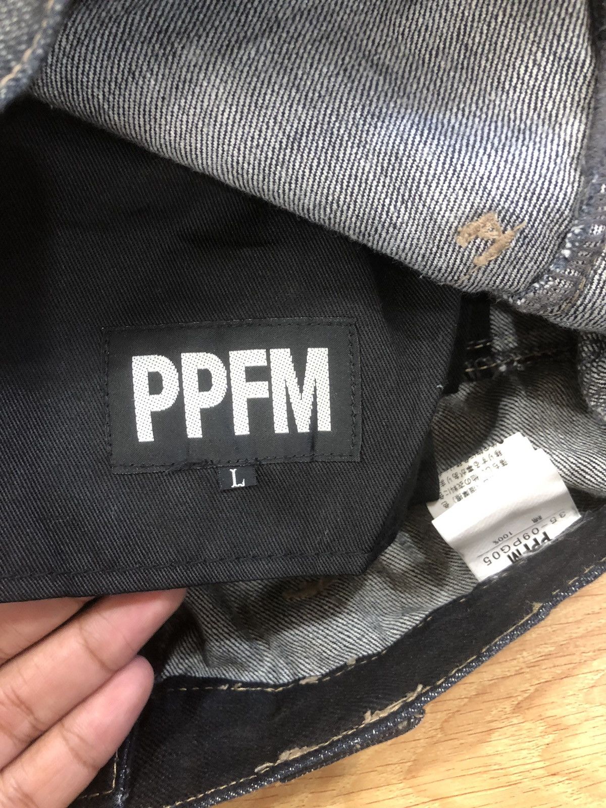 PPFM Japanese PPFM Distressed Denim Punk style Size US 34 / EU 50 - 15 Thumbnail