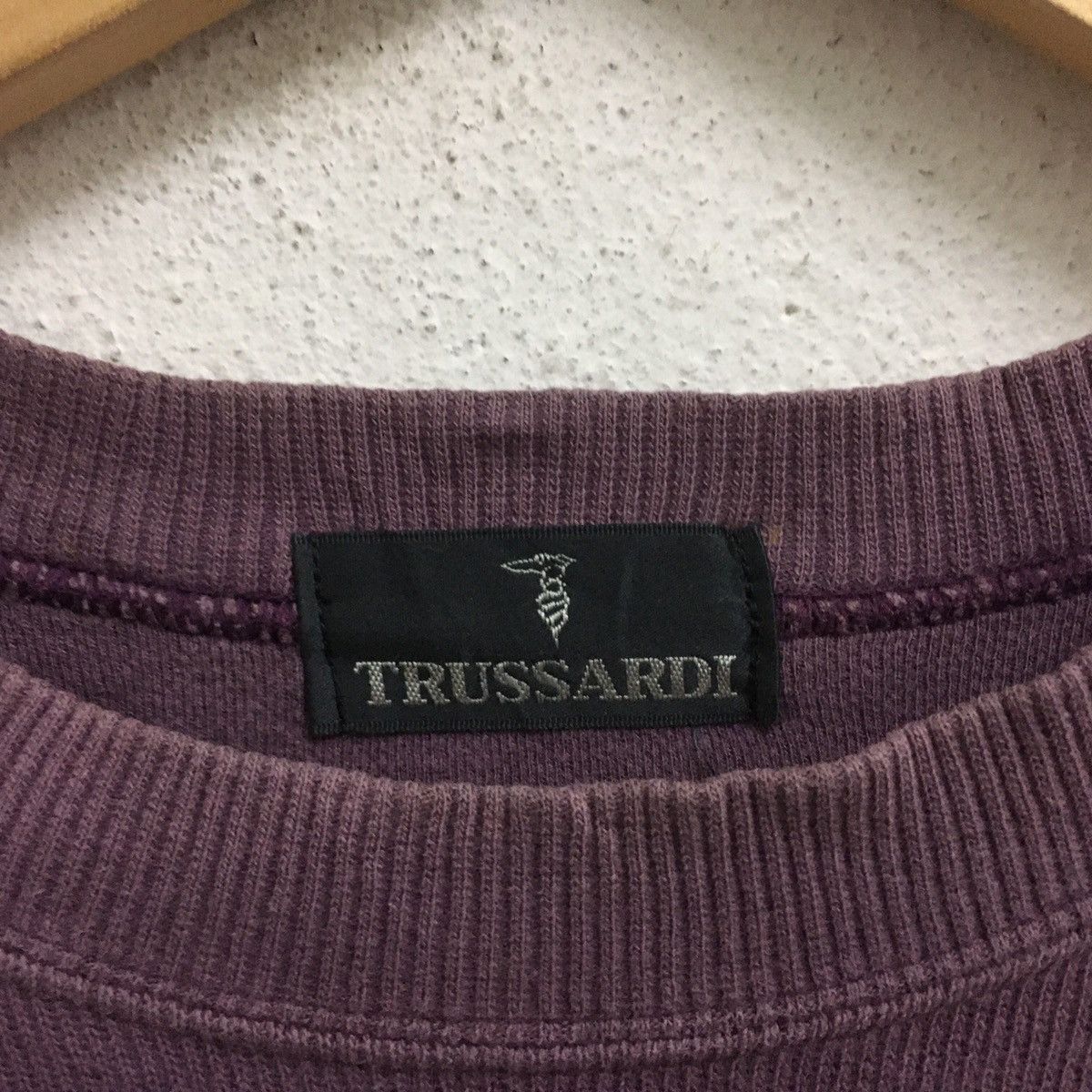 Trussardi × Vintage Vintage TRUSSARDI Big Logo Embroidery Sweatshirt Pullover Size US M / EU 48-50 / 2 - 4 Thumbnail
