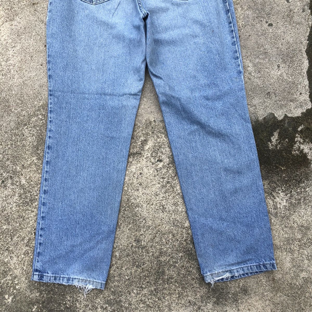 Tommy Hilfiger × Vintage 🔥Trash🔥Tommy Hilfiger Stoned Wash Rips Distress Denim Jeans Size US 32 / EU 48 - 6 Thumbnail