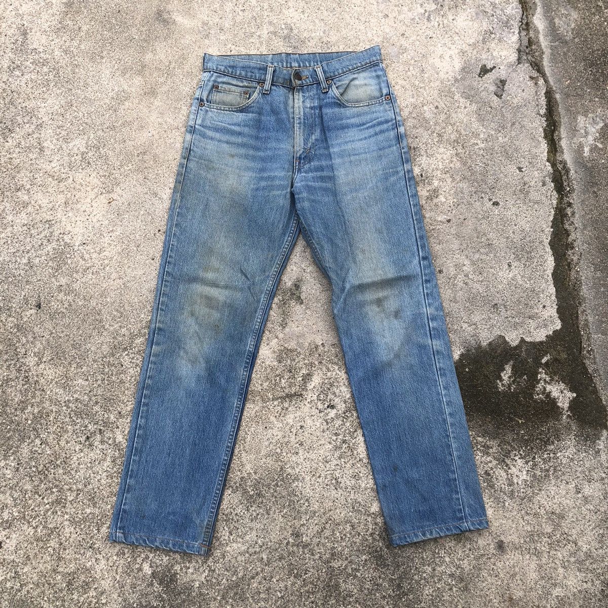 Levi's × Vintage 🔥Trash🔥Vintage Levis Stoned Wash Rips Dirty Denim Jeans Size US 29 - 1 Thumbnail