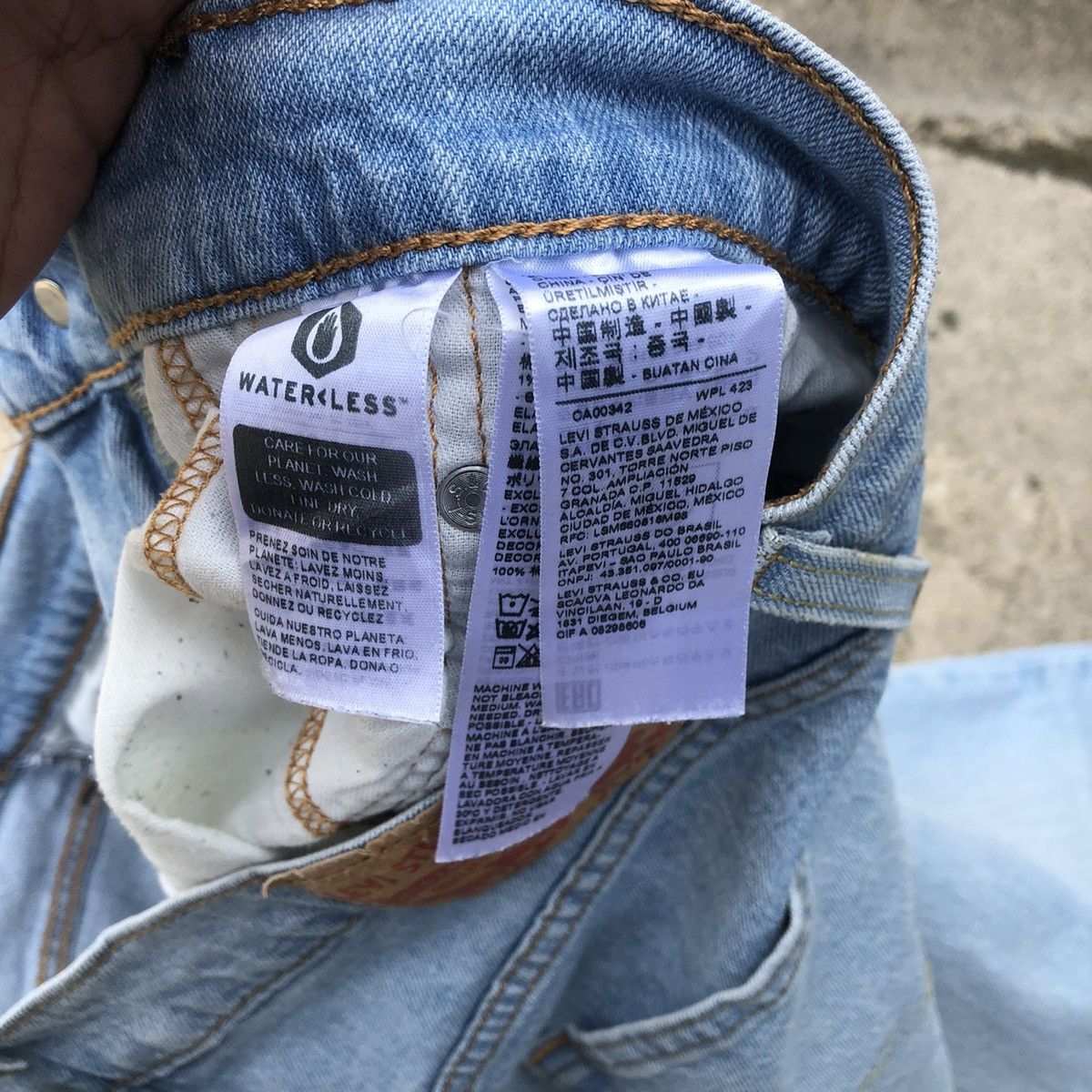 Levi's × Vintage 🔥Rare🔥Vintage Levis 502 Stoned Wash Rips Denim Jeans Size US 33 - 13 Thumbnail