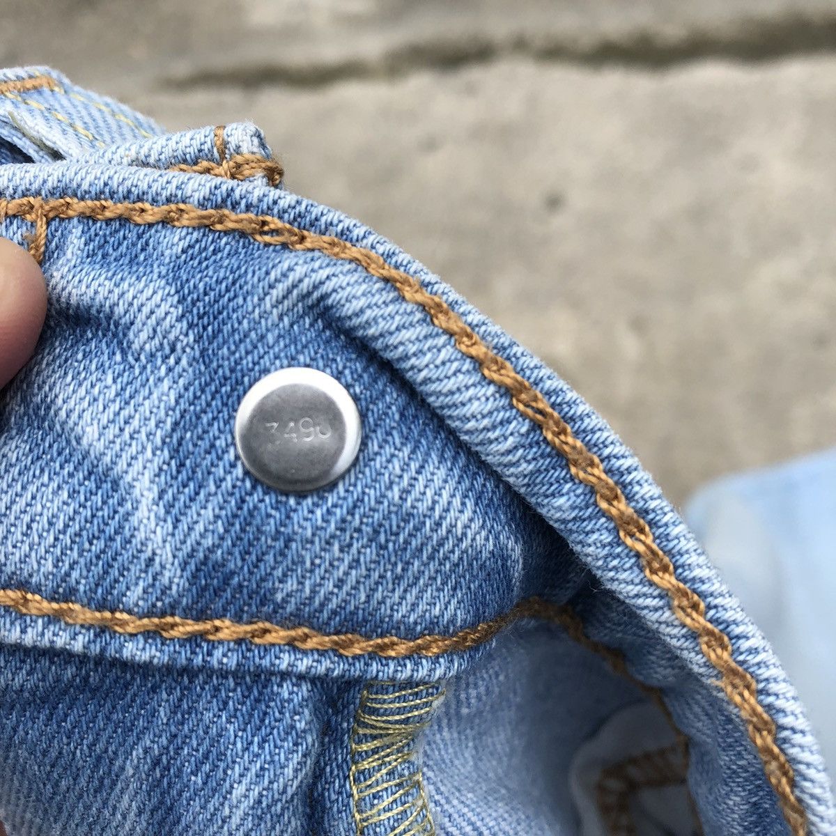 Levi's × Vintage 🔥Rare🔥Vintage Levis 502 Stoned Wash Rips Denim Jeans Size US 33 - 12 Thumbnail