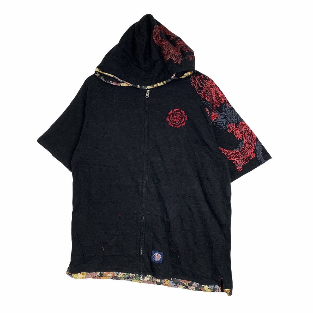 Japanese Brand × Vintage Vintage SUKAJAN Dragon & Peacock Japan Hoodie Sweater Size US L / EU 52-54 / 3 - 4 Thumbnail