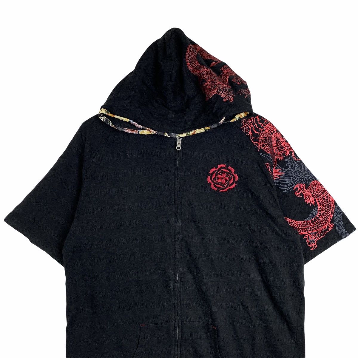 Japanese Brand × Vintage Vintage SUKAJAN Dragon & Peacock Japan Hoodie Sweater Size US L / EU 52-54 / 3 - 5 Thumbnail