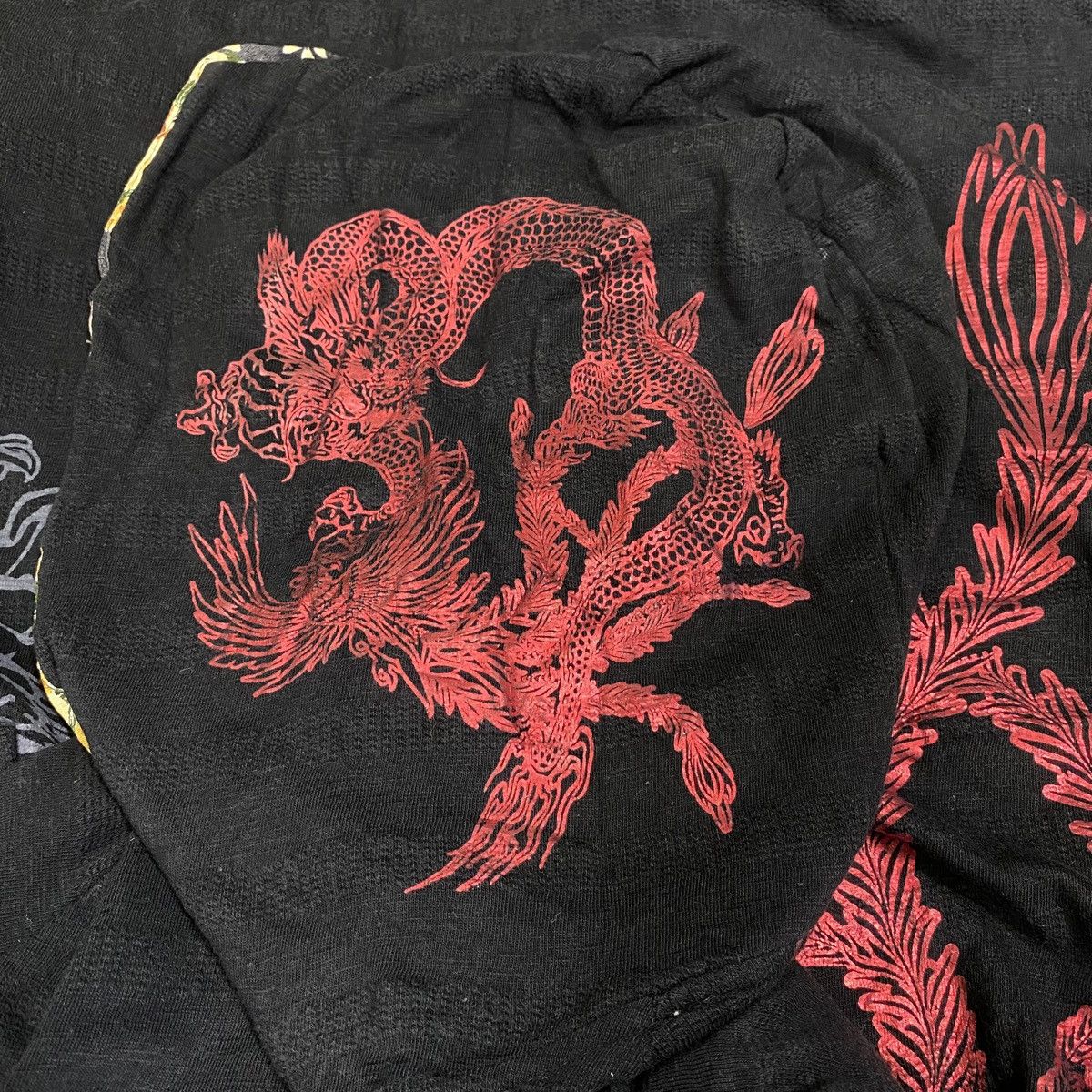 Japanese Brand × Vintage Vintage SUKAJAN Dragon & Peacock Japan Hoodie Sweater Size US L / EU 52-54 / 3 - 8 Thumbnail