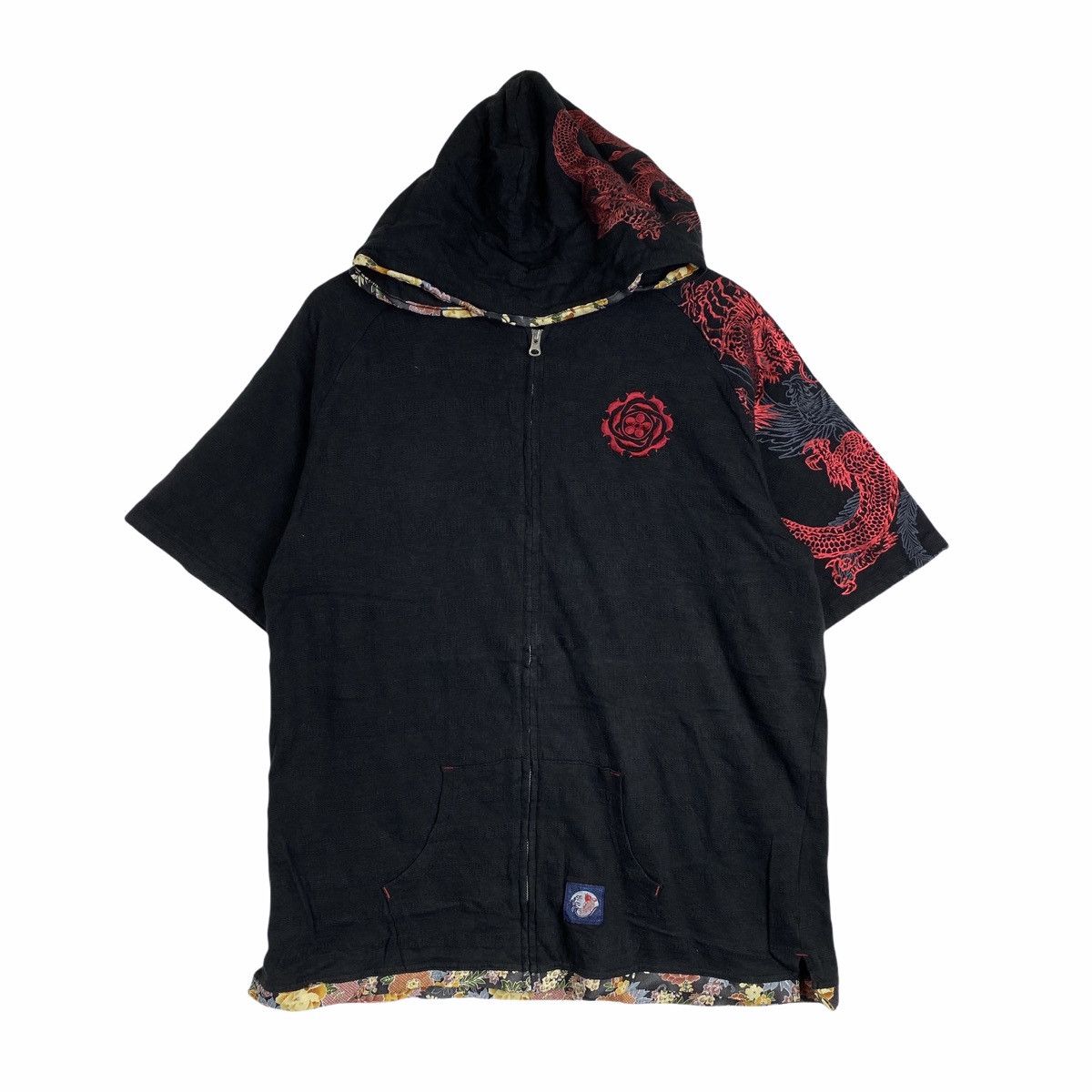 Japanese Brand × Vintage Vintage SUKAJAN Dragon & Peacock Japan Hoodie Sweater Size US L / EU 52-54 / 3 - 2 Thumbnail