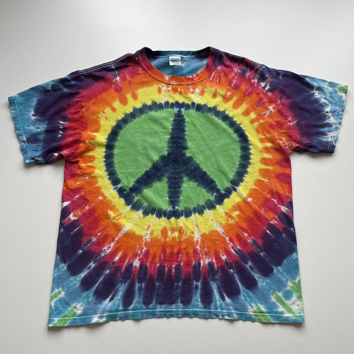 60's Peace Sign Tie Dye Shirt main image 0