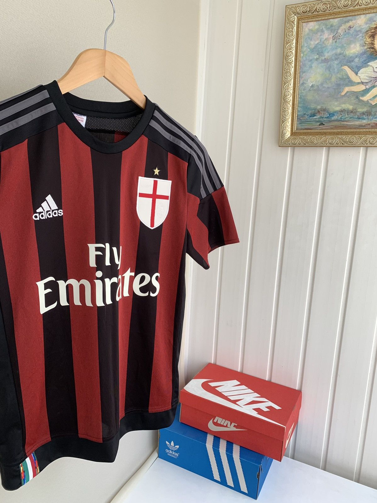 Adidas Adidas AC MILAN 2015 Home Jersey Size Young 13-14 years Size US XXS / EU 40 - 2 Thumbnail