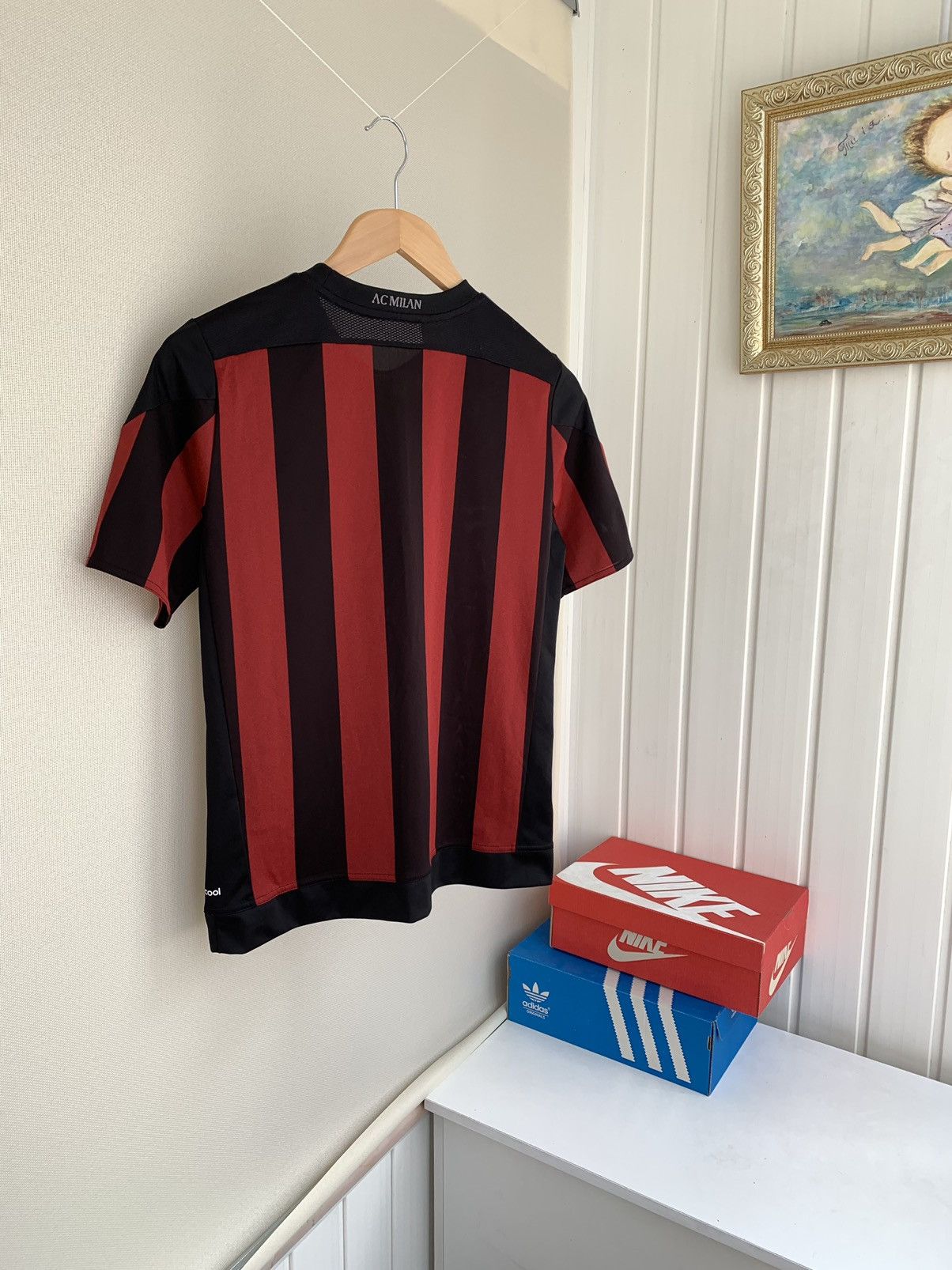 Adidas Adidas AC MILAN 2015 Home Jersey Size Young 13-14 years Size US XXS / EU 40 - 6 Thumbnail