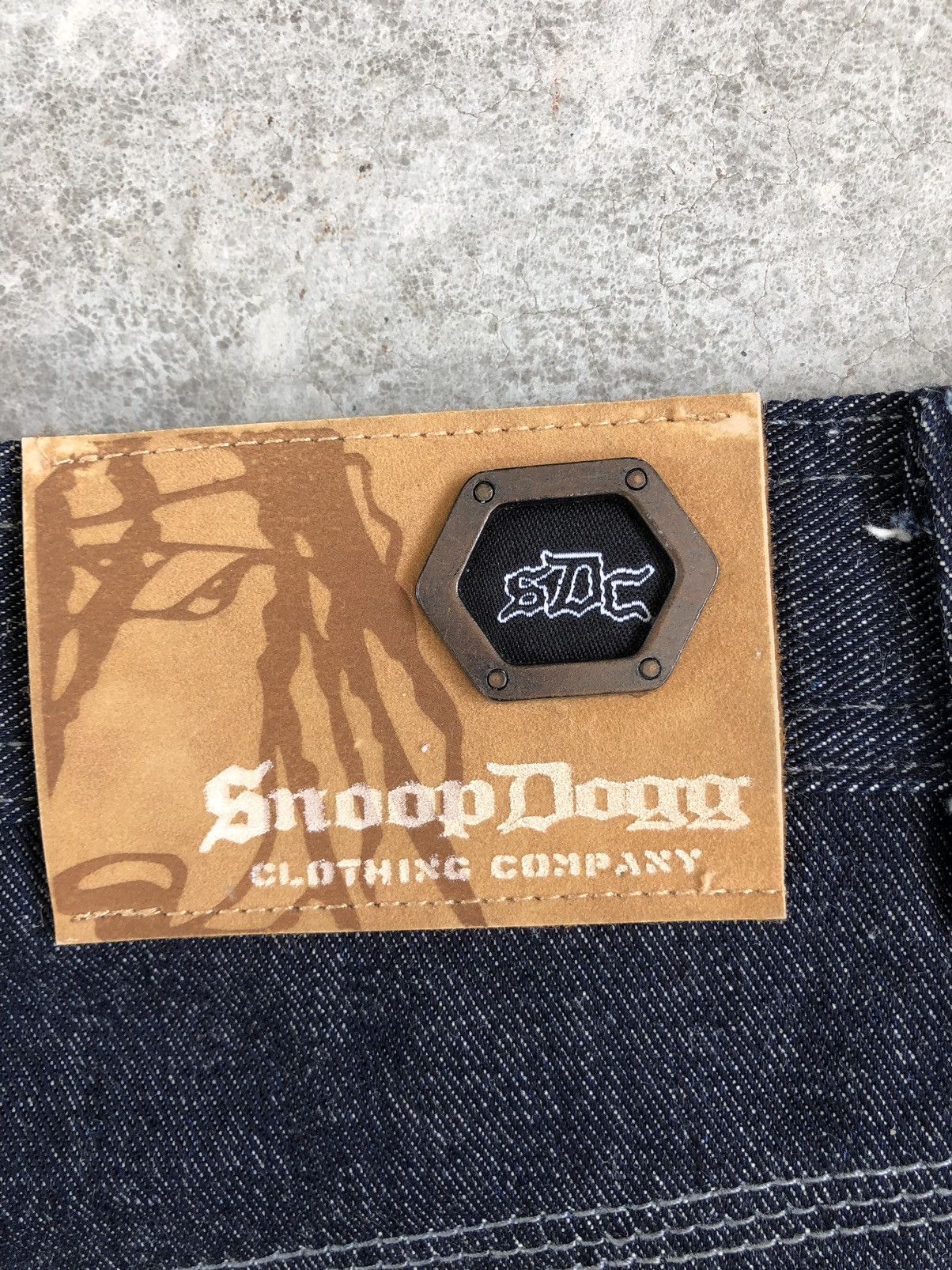 Snoop Dogg Snoop dogg Embroidered Jeans Baggy Jeans hip hop Carpenter Size US 33 - 21 Thumbnail