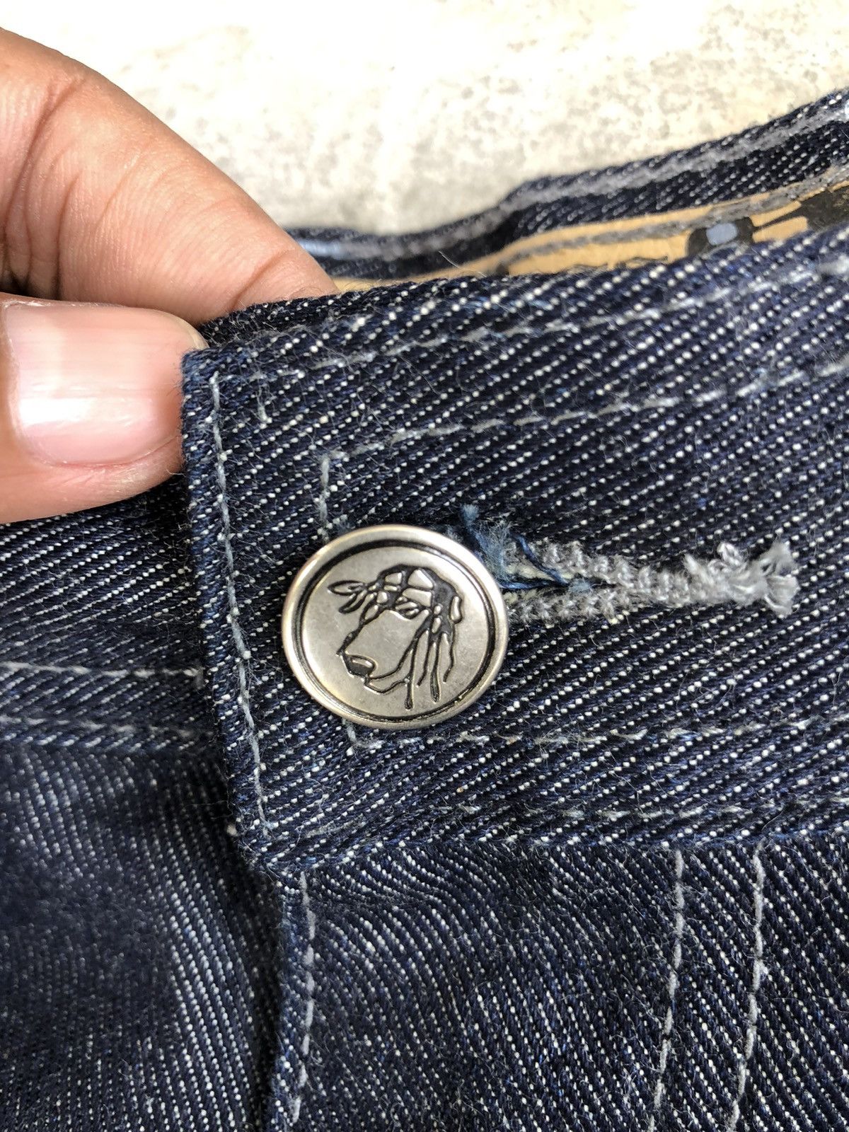 Snoop Dogg Snoop dogg Embroidered Jeans Baggy Jeans hip hop Carpenter Size US 33 - 18 Thumbnail